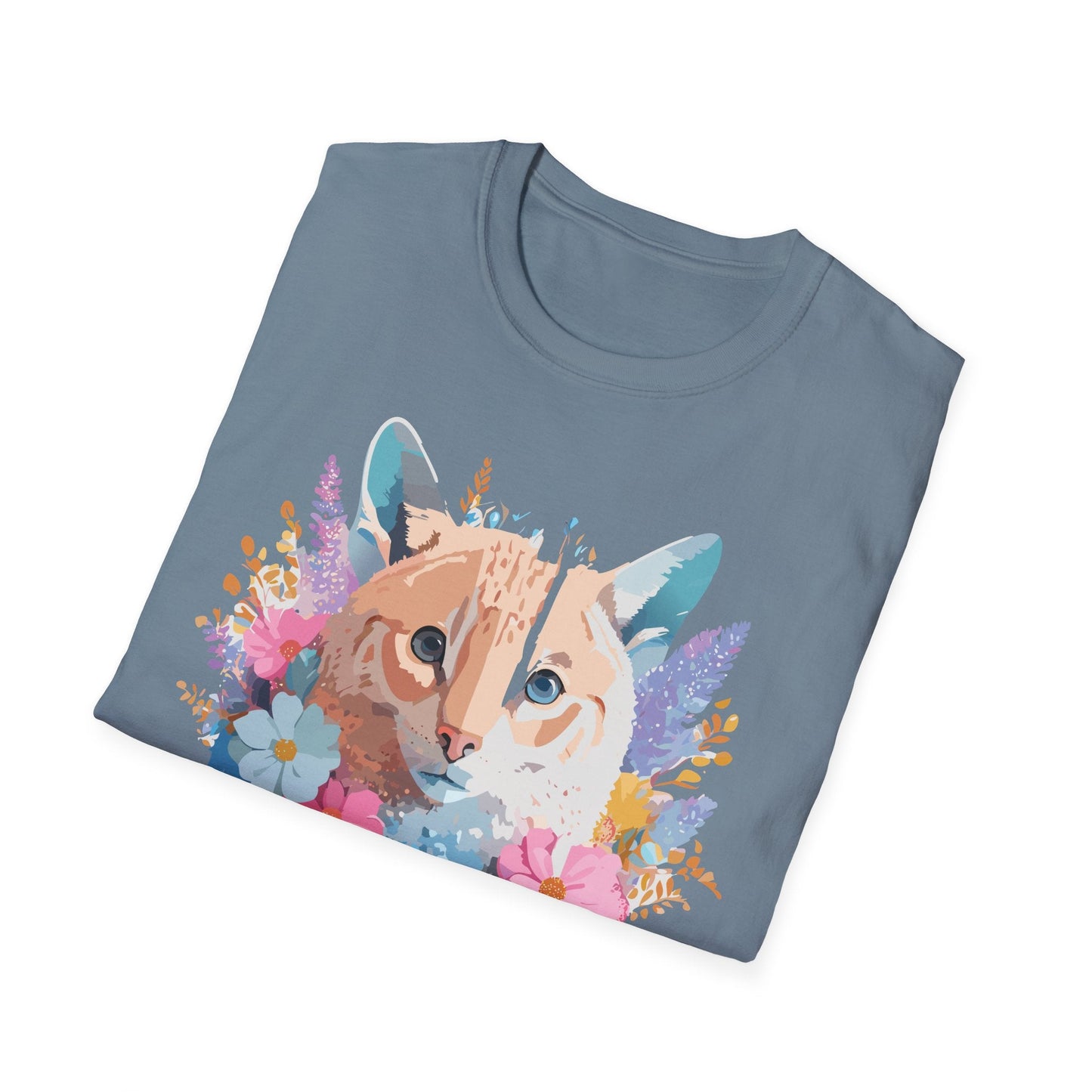 Unisex Cat Shirt Softstyle Tee 100 Percent Ring Spun Cotton Gildan 64000