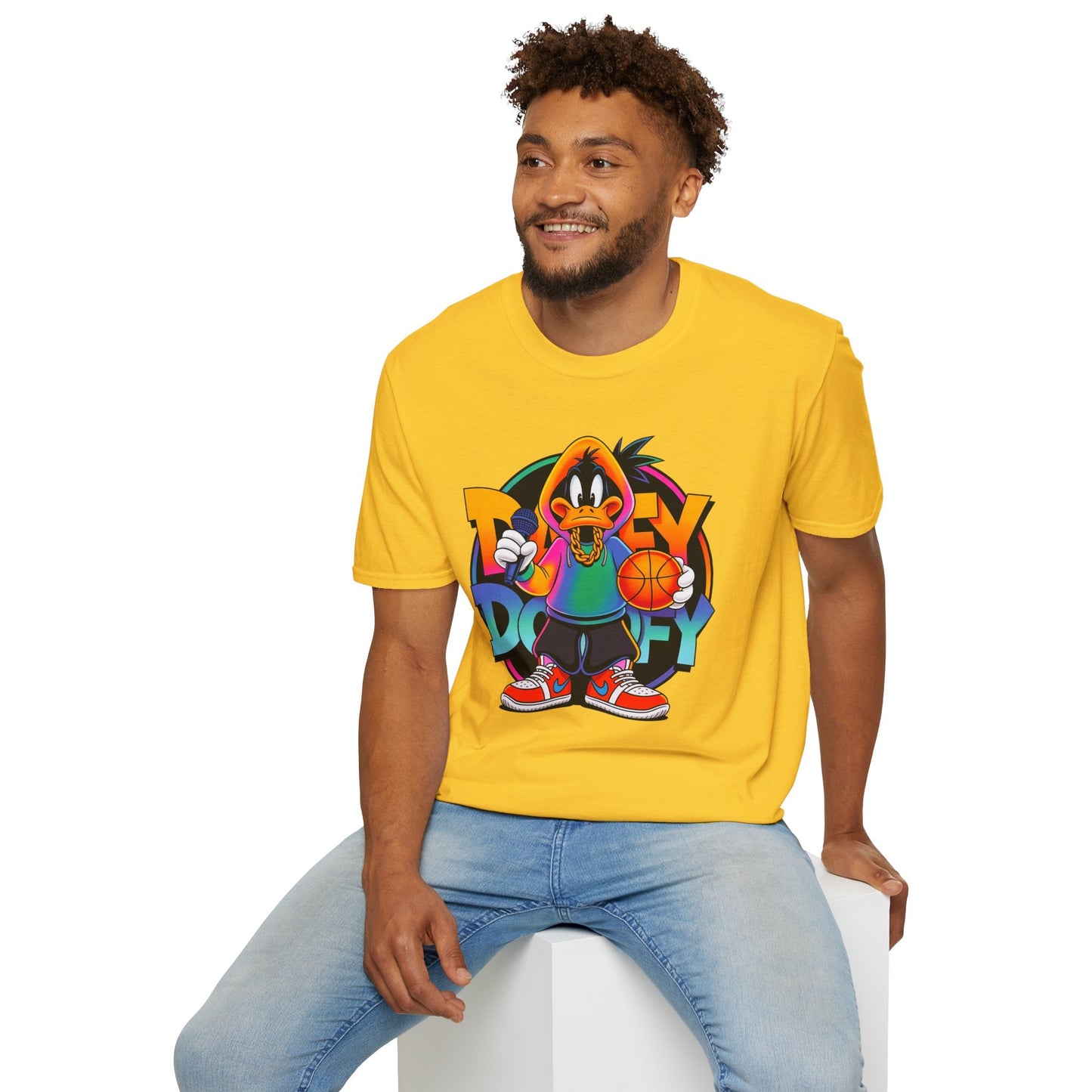 Funny Cartoon Animals T Shirt With Animation Print Unisex Softstyle Graphic Cotton Tee