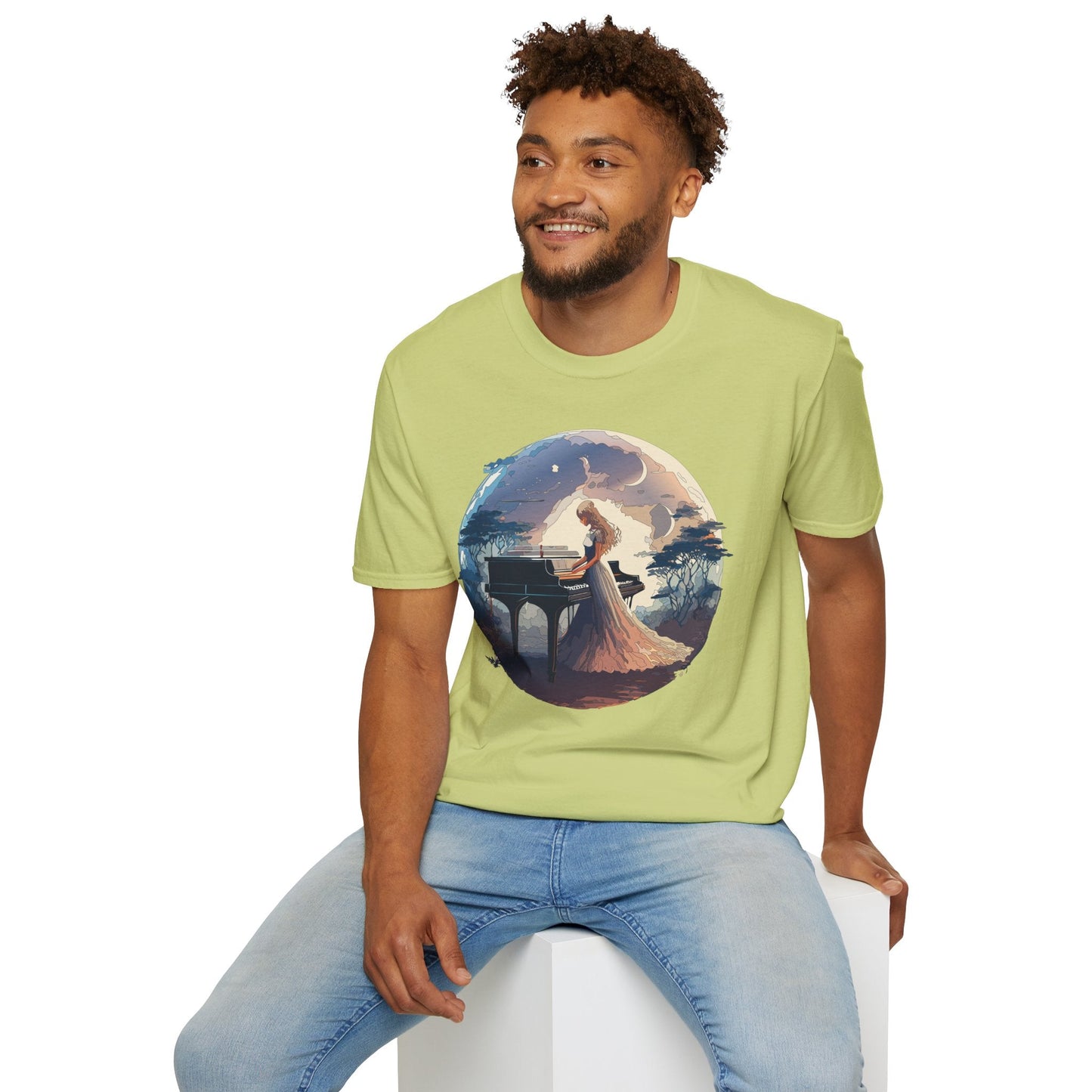 Womens Graphic T Shirts Art Design Shirt Unisex Softstyle Gildan 64000 Short Sleeve