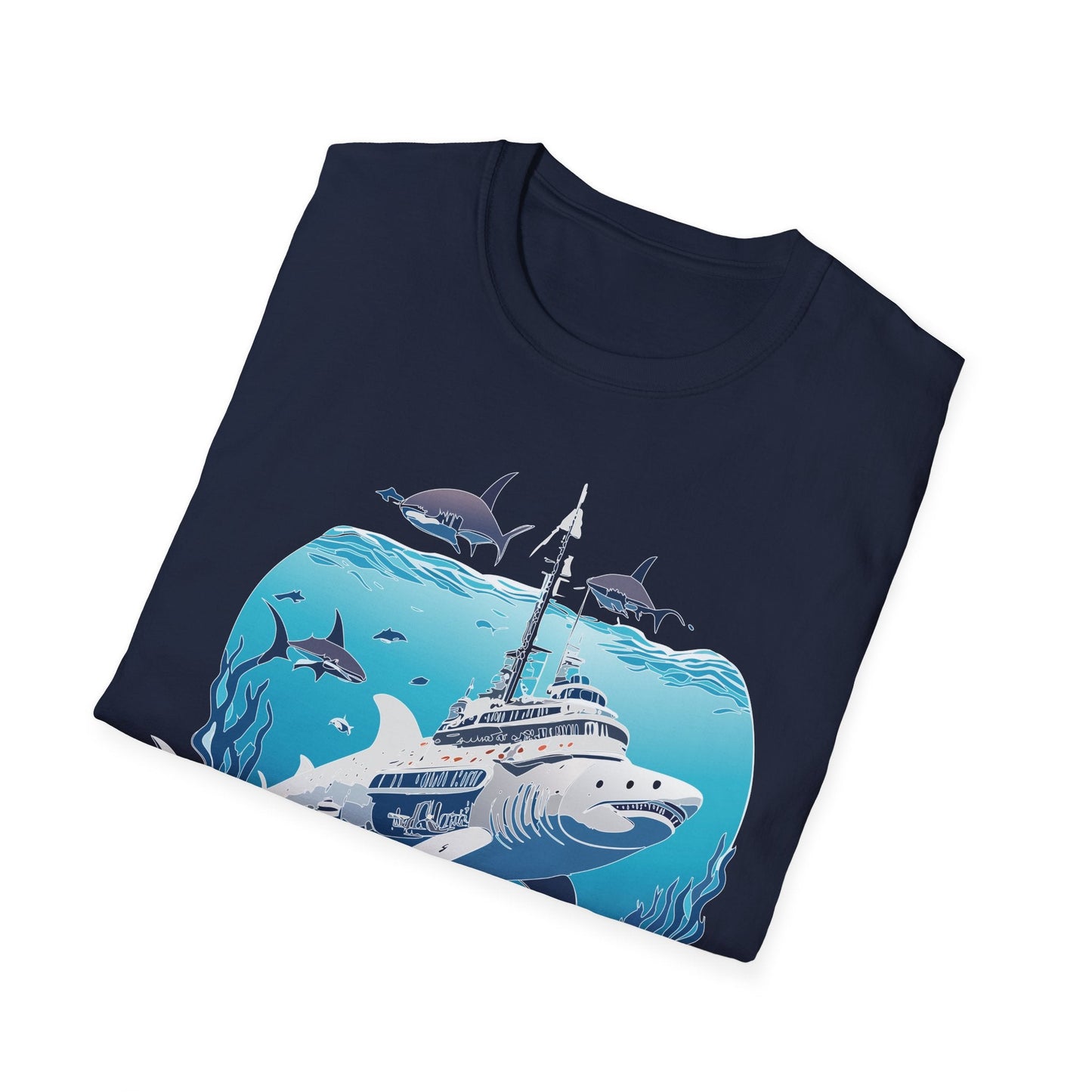Ocean Graphic Unisex Softstyle Cotton Tee 6