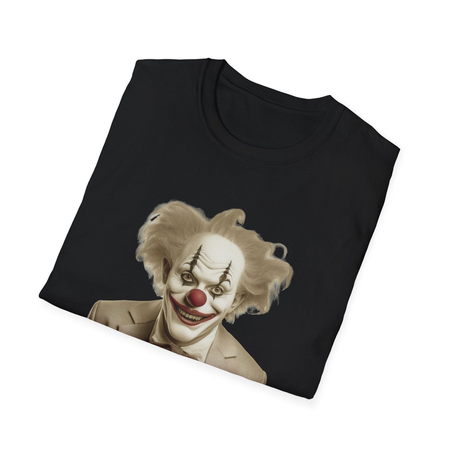 Unisex Clown Shirt Funny Man Circus Tee Softstyle 64000 Cotton Gildan Tee Lightweight Breathable