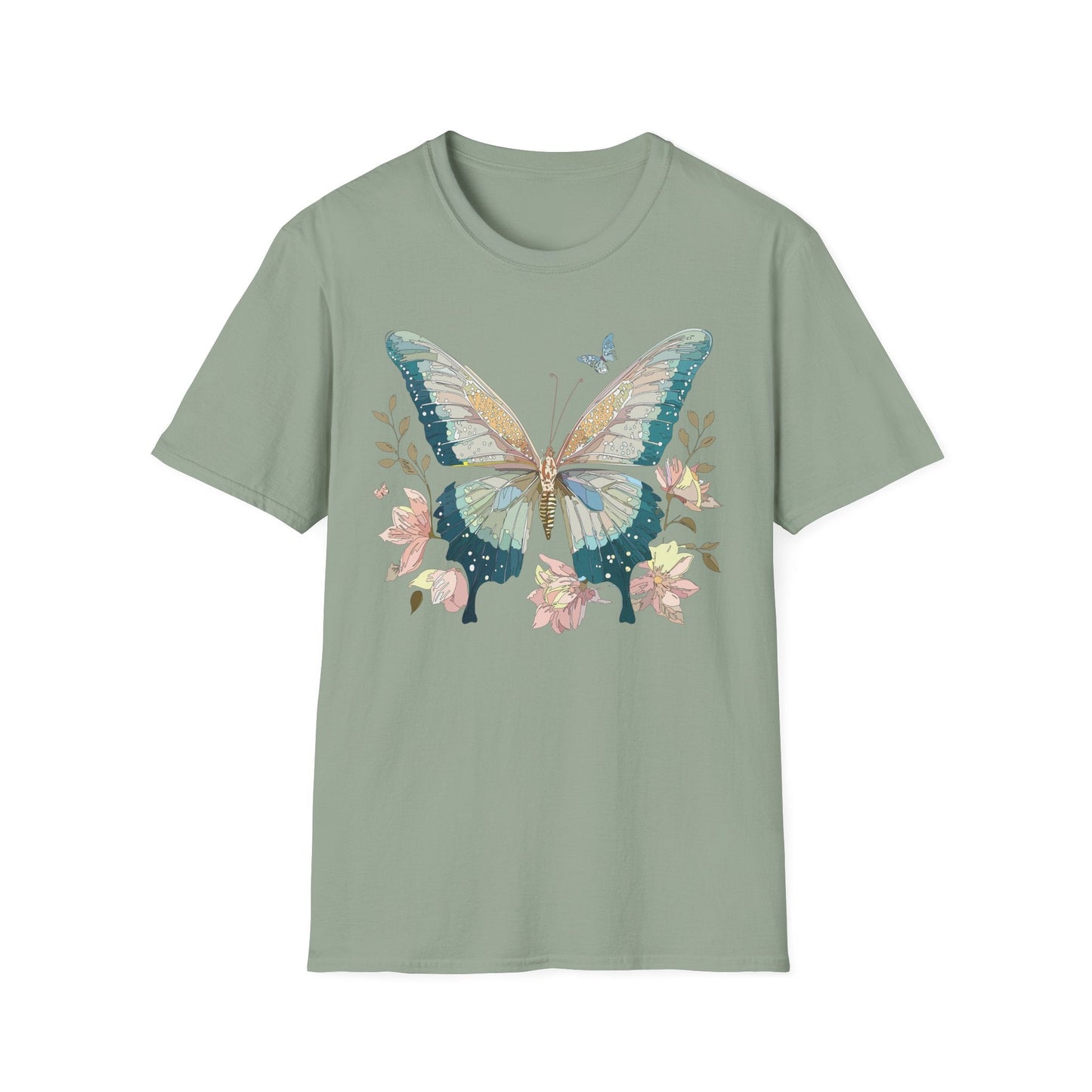 Butterfly T Shirt Unisex Softstyle Short Sleeve Gildan 64000 Monarch Inspired Shirt