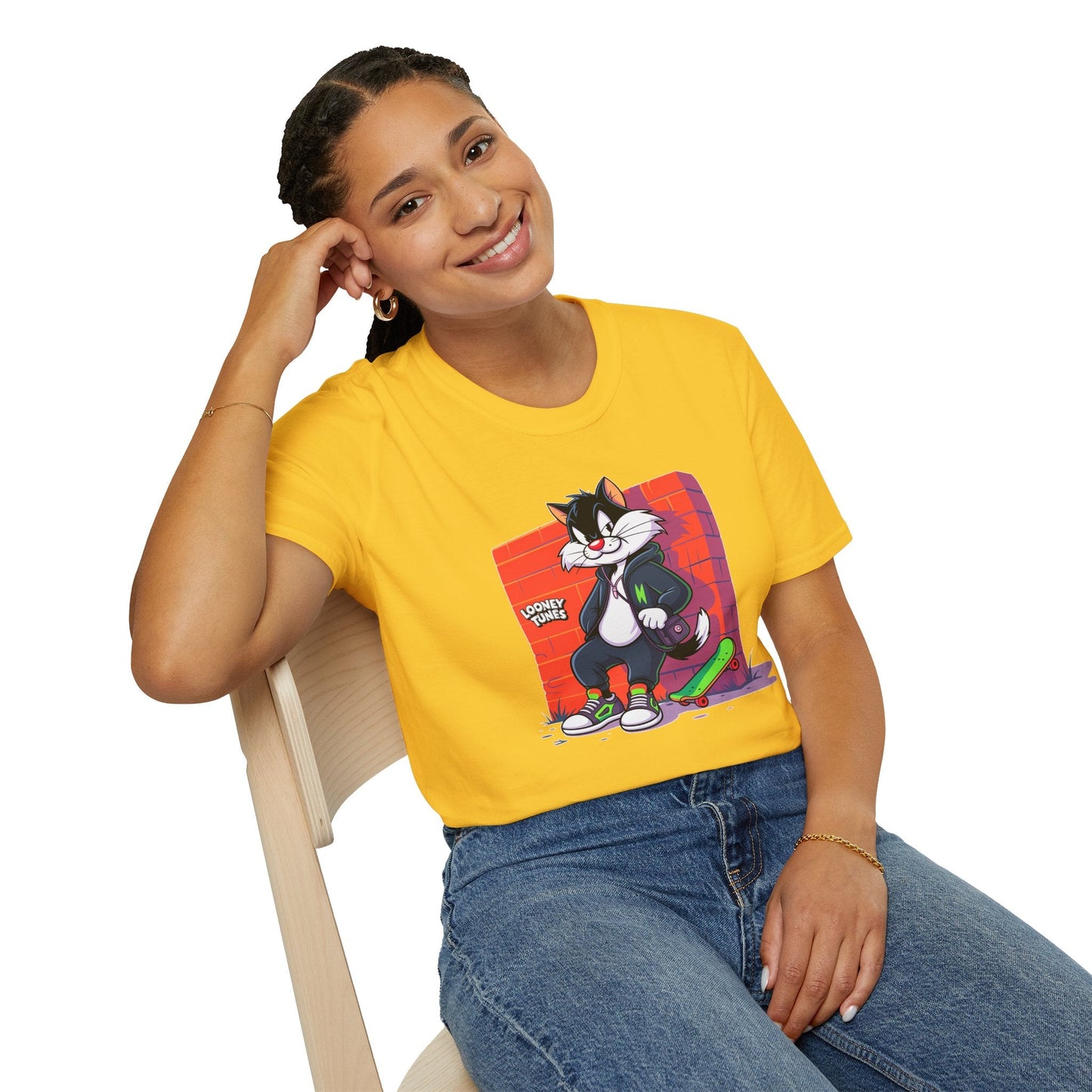 Cartoon T Shirt With Animation Design Unisex Softstyle Graphic Tee Funny Animals