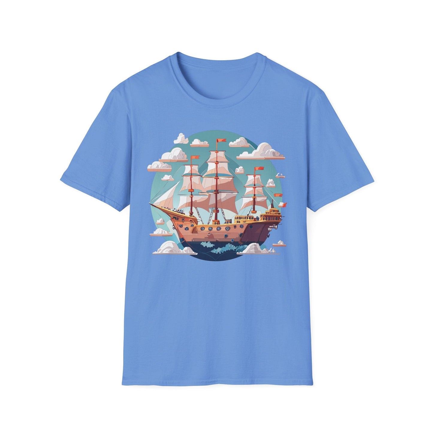 Unisex Ship Frigate Vessel T Shirt Softstyle 64000 Cotton Tee Ultimate Everyday Comfort