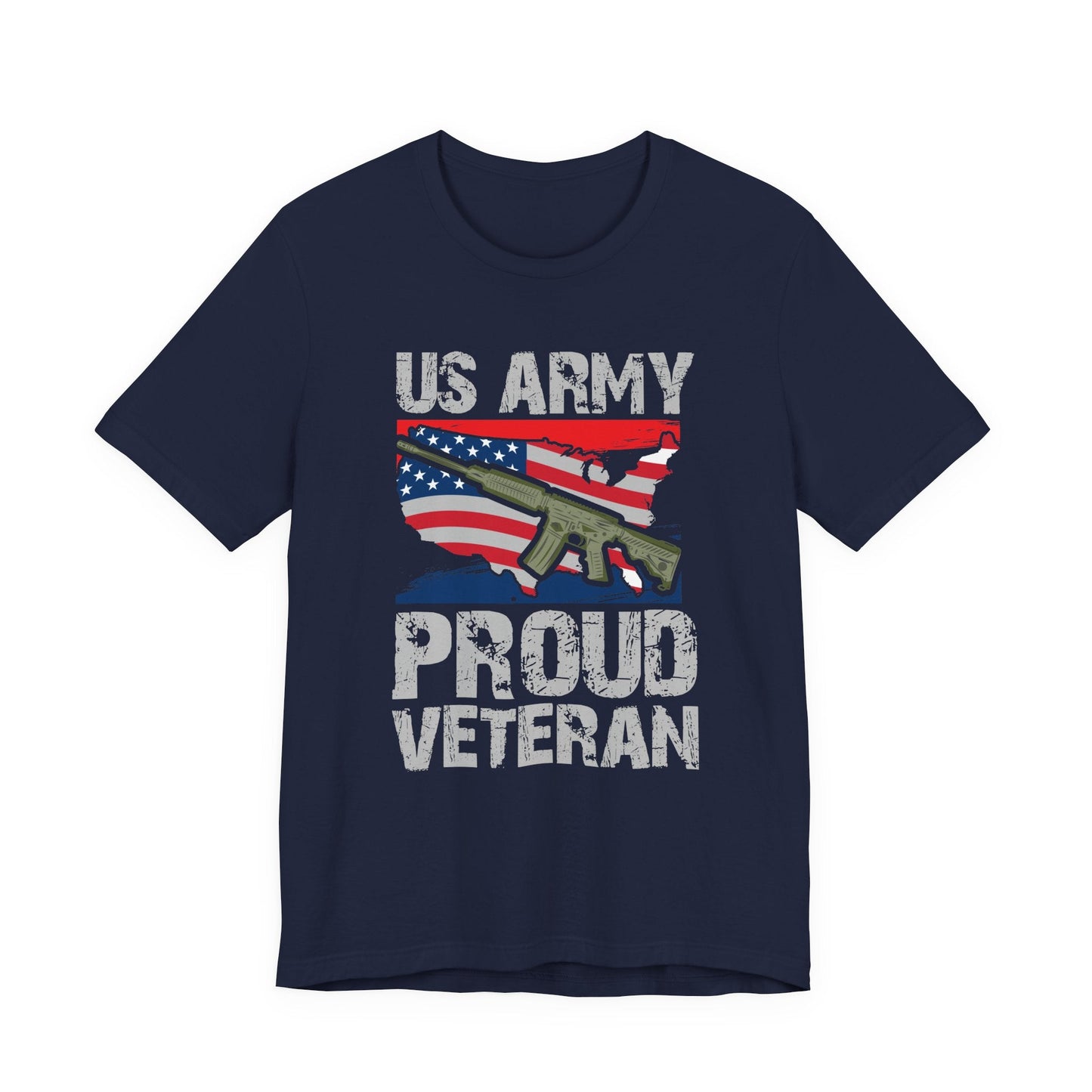 Army Veteran Patriotic Graphic Design Unisex Cotton T-Shirt v21