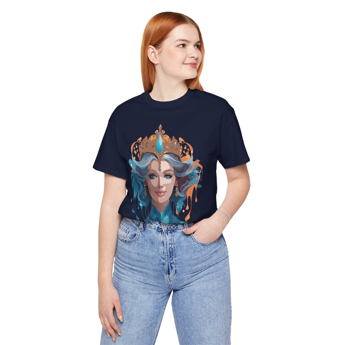 Queen Graphic Tee Unisex Adelpha Vintage Artwork Short Sleeve Premium Casual Wear
