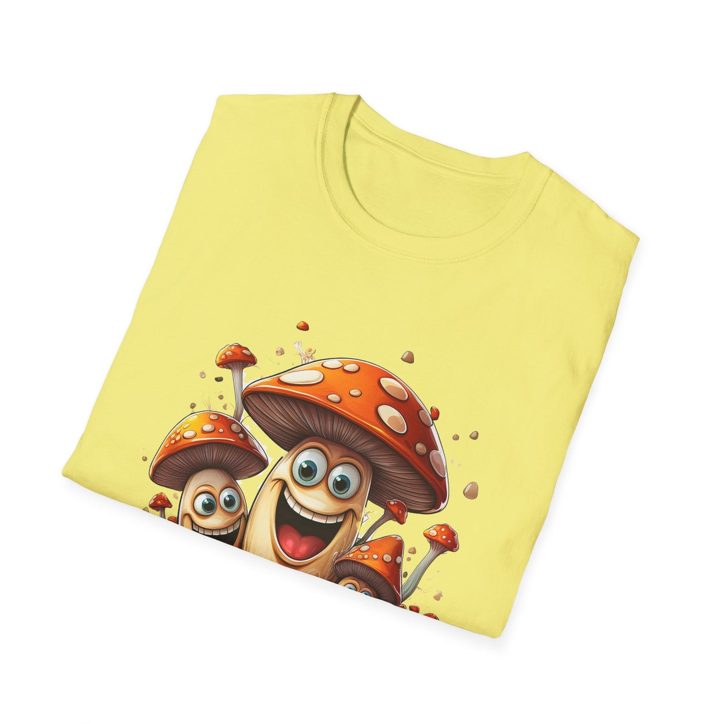 Mashroom Tee Shirt Unisex Funny Mashroom Design Softstyle 100 Percent Cotton Gildan