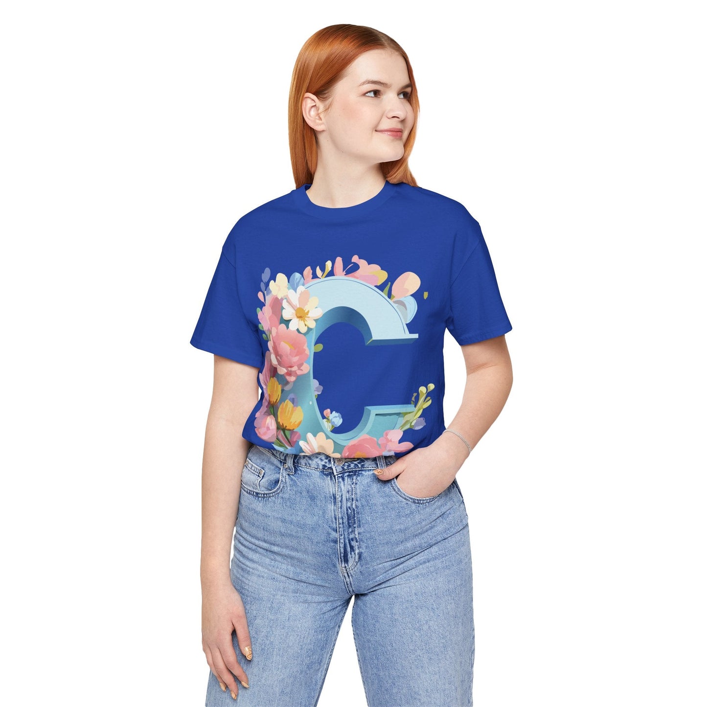 Letter C Graphic Tee Unisex Jersey Short Sleeve Premium Adelpha Artwork Vintage Inspired Casual Wear