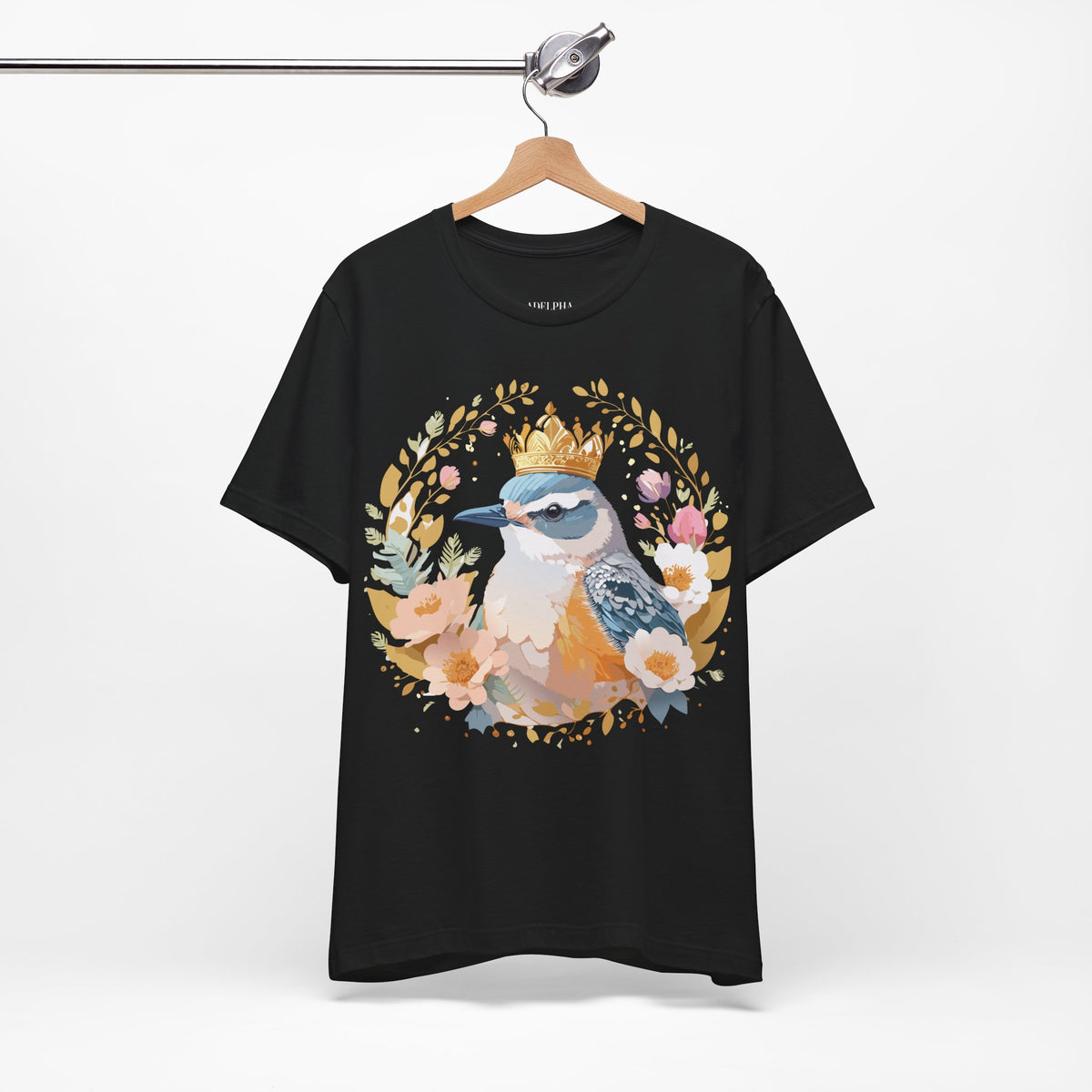 Medallion Graphic Unisex Cotton Bella+Canvas Tee with Floral Art Design m73