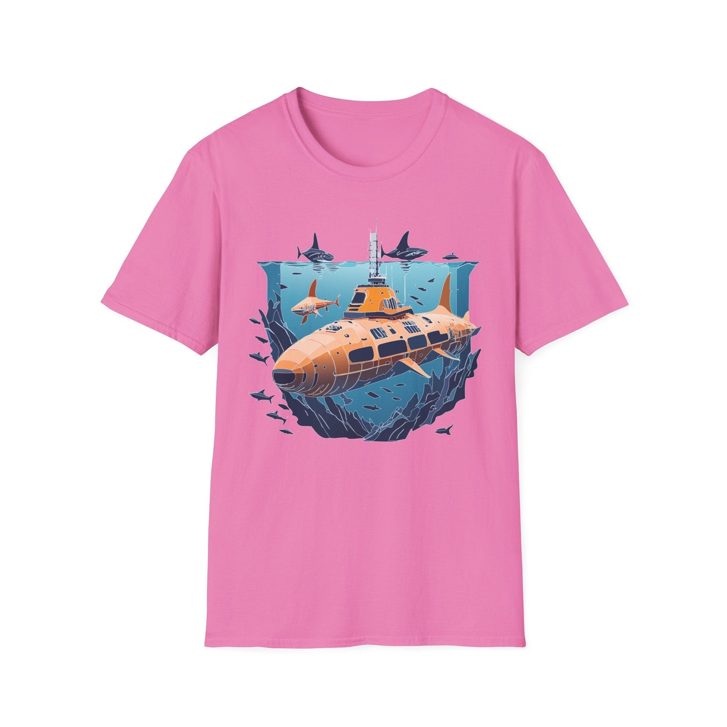Ocean T Shirt Unisex Gildan Softstyle 64000 Ocean Theme Tee 100 Percent Cotton Fabric