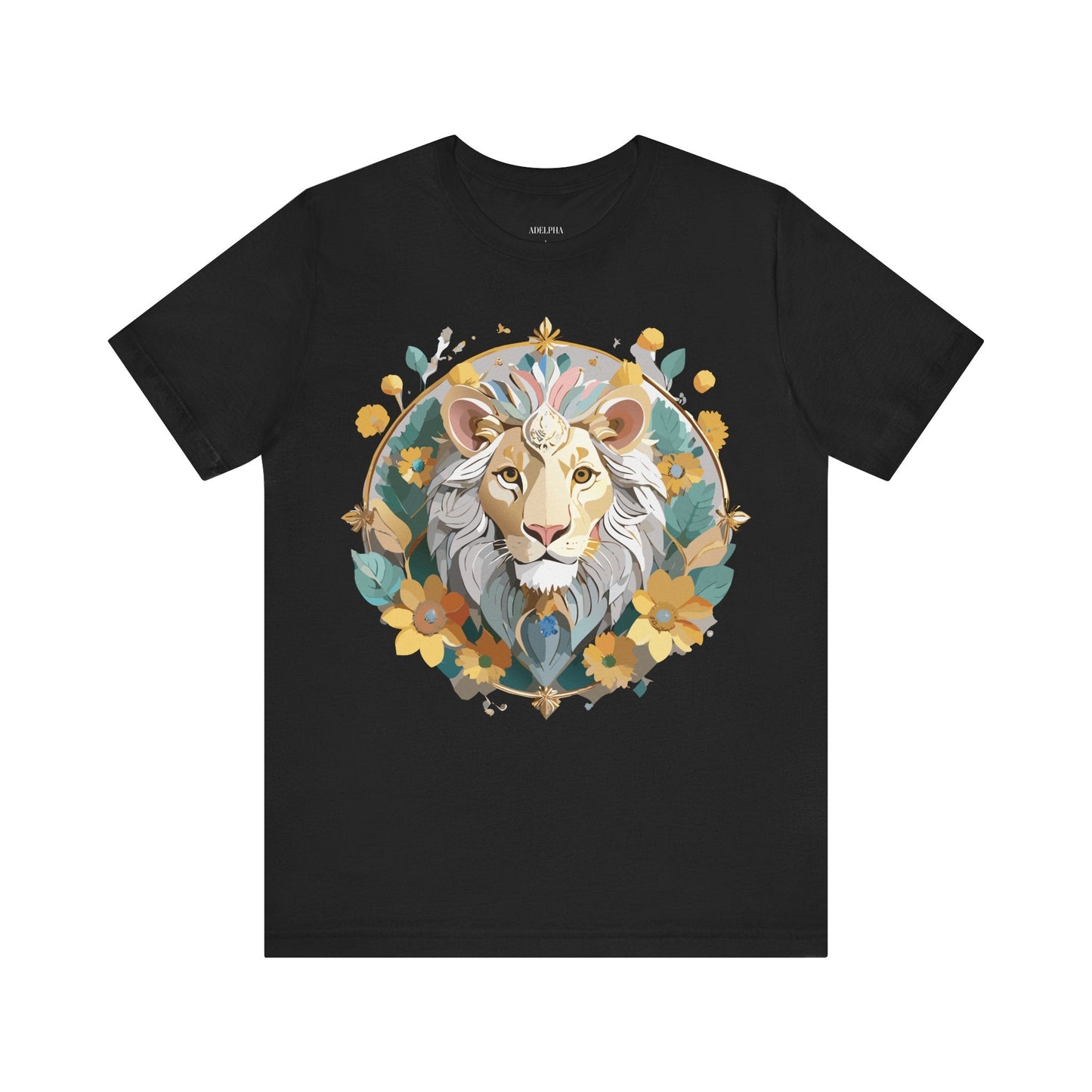 Medallion Graphic Unisex 100 Cotton Vintage Animal Medal Artwork Tee 58