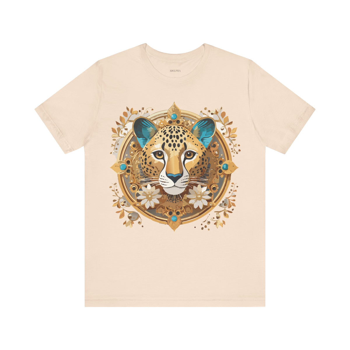 Medallion Graphic Unisex Cotton Bella+Canvas Tee with Art Design d53