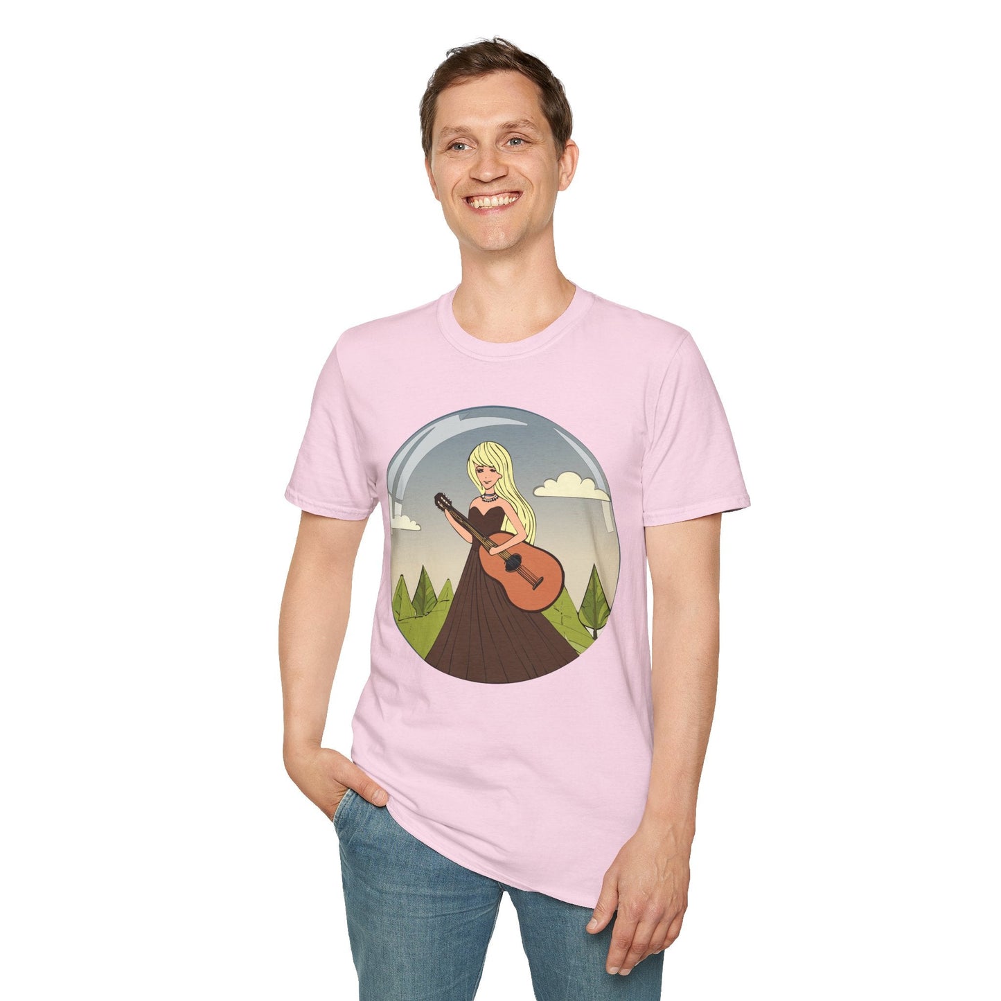 Womens Graphic T Shirt Art Design Tee Softstyle 100 Percent Ring Spun Cotton Short Sleeve