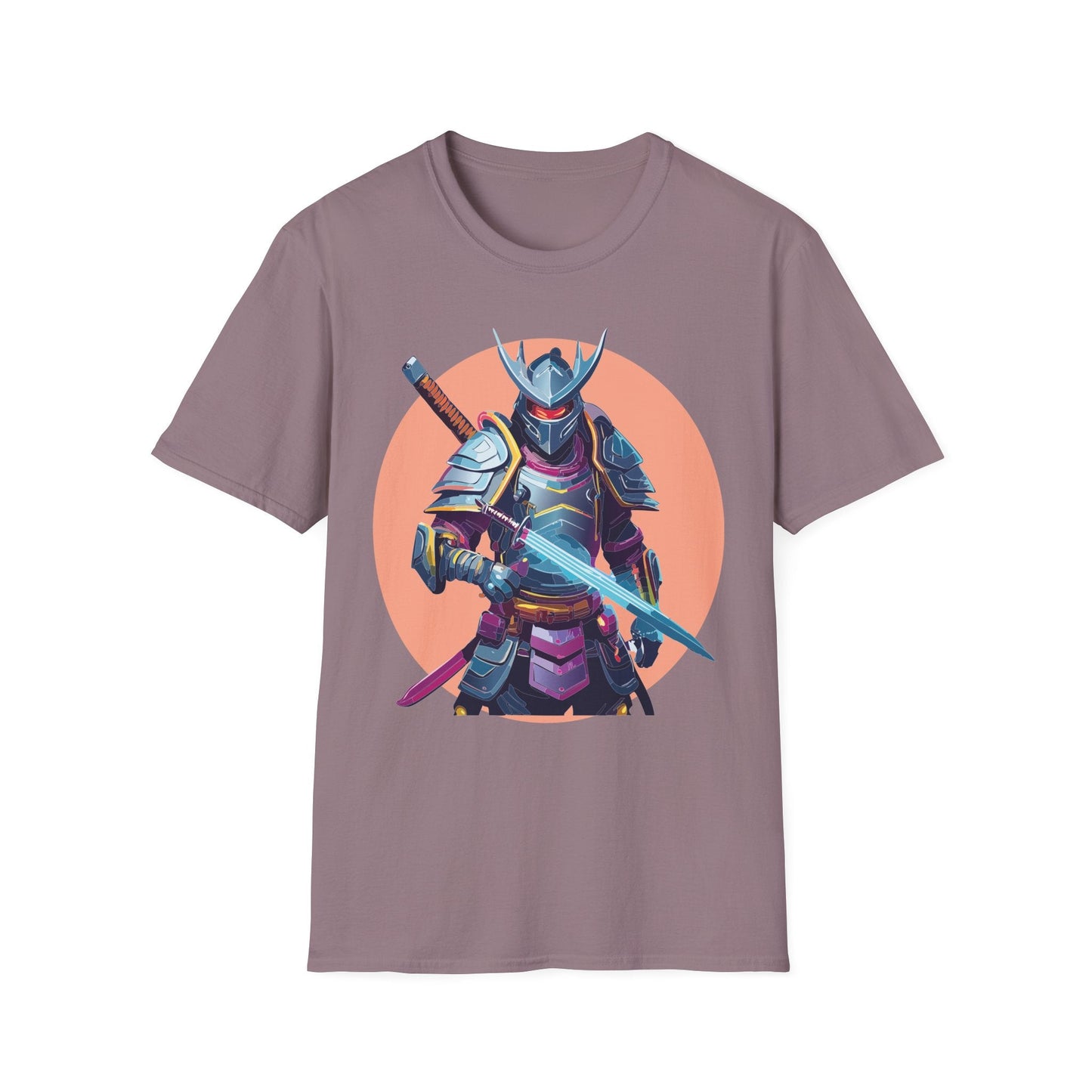 Samurai Shirt Unisex Tee Gildan Softstyle 64000 One Hundred Percent Ring Spun Cotton Comfort