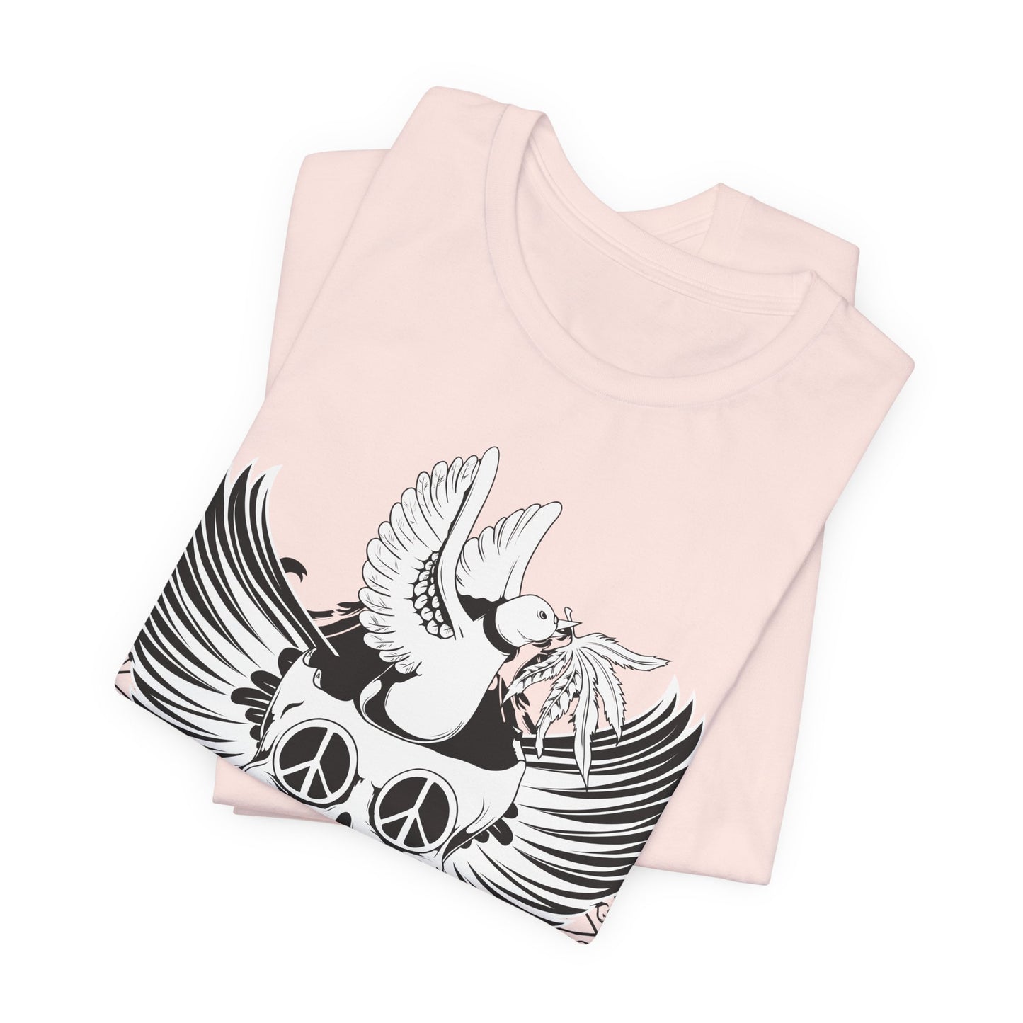 Bird Skull Graphic Design Tee, Skull Shirt, Vintage Tees, Art Design T-Shirt, Vintage Graphic Tee, Art Shirts with Skulls