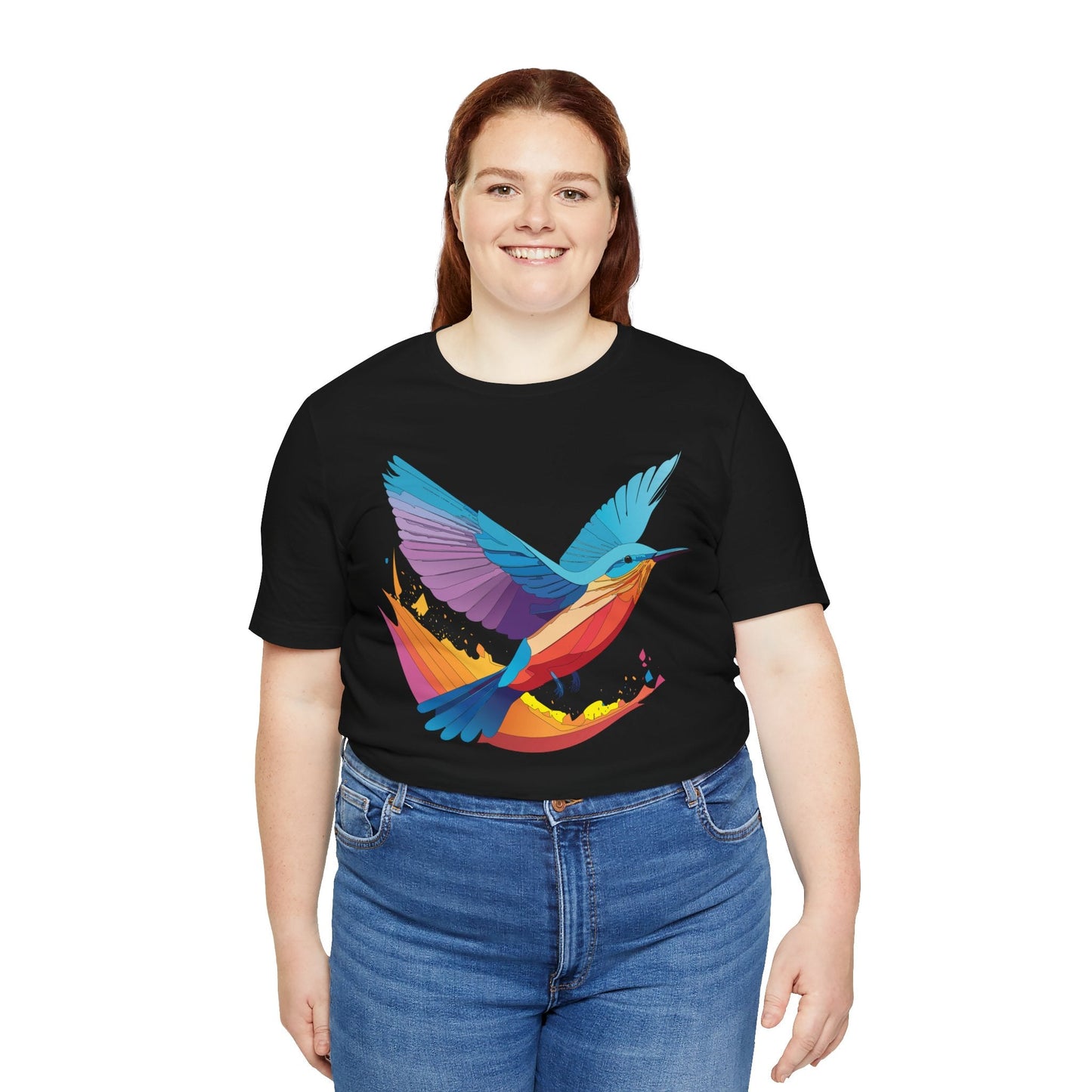 Unisex Animal Shirt Art Design Tee With Wild Animals Print Soft Comfortable Short Sleeve Tee