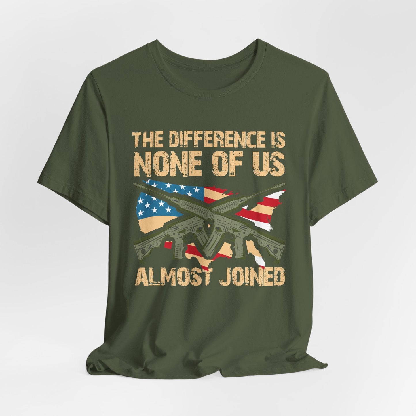 Army Veteran Patriotic Graphic Design Unisex Cotton T-Shirt v18