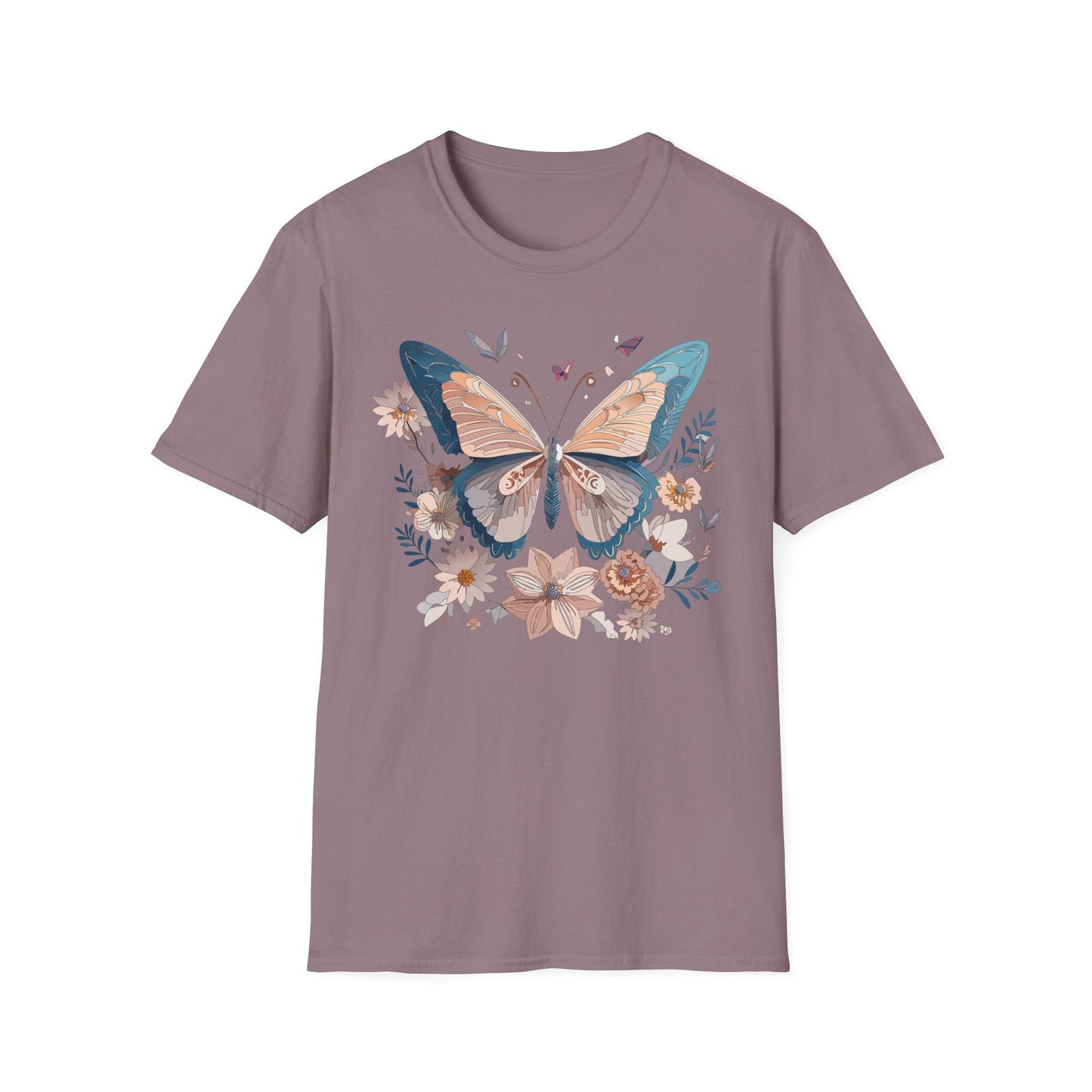 Monarch Butterfly T Shirt Unisex Softstyle Gildan 64000 Tee Lightweight Comfort Fit