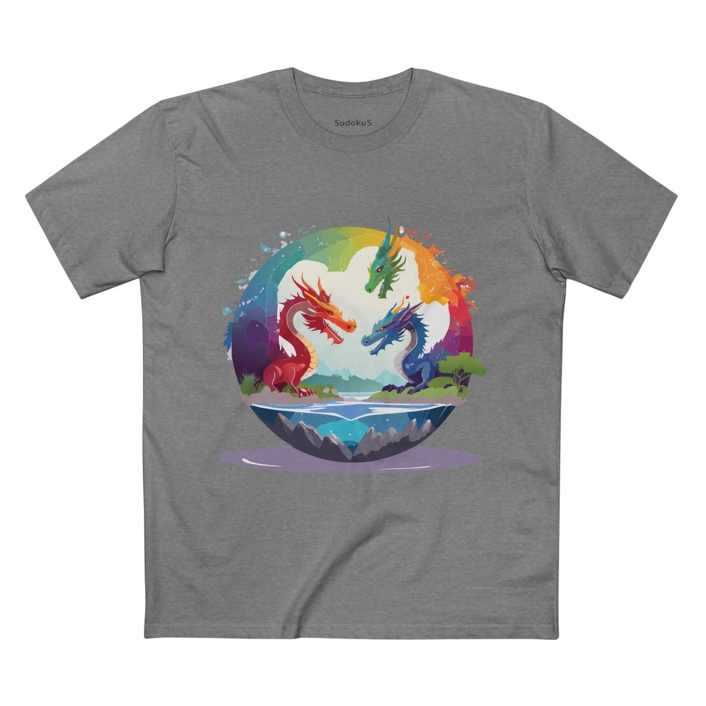 Dragon Graphic Unisex 100 Cotton Staple Tee 21