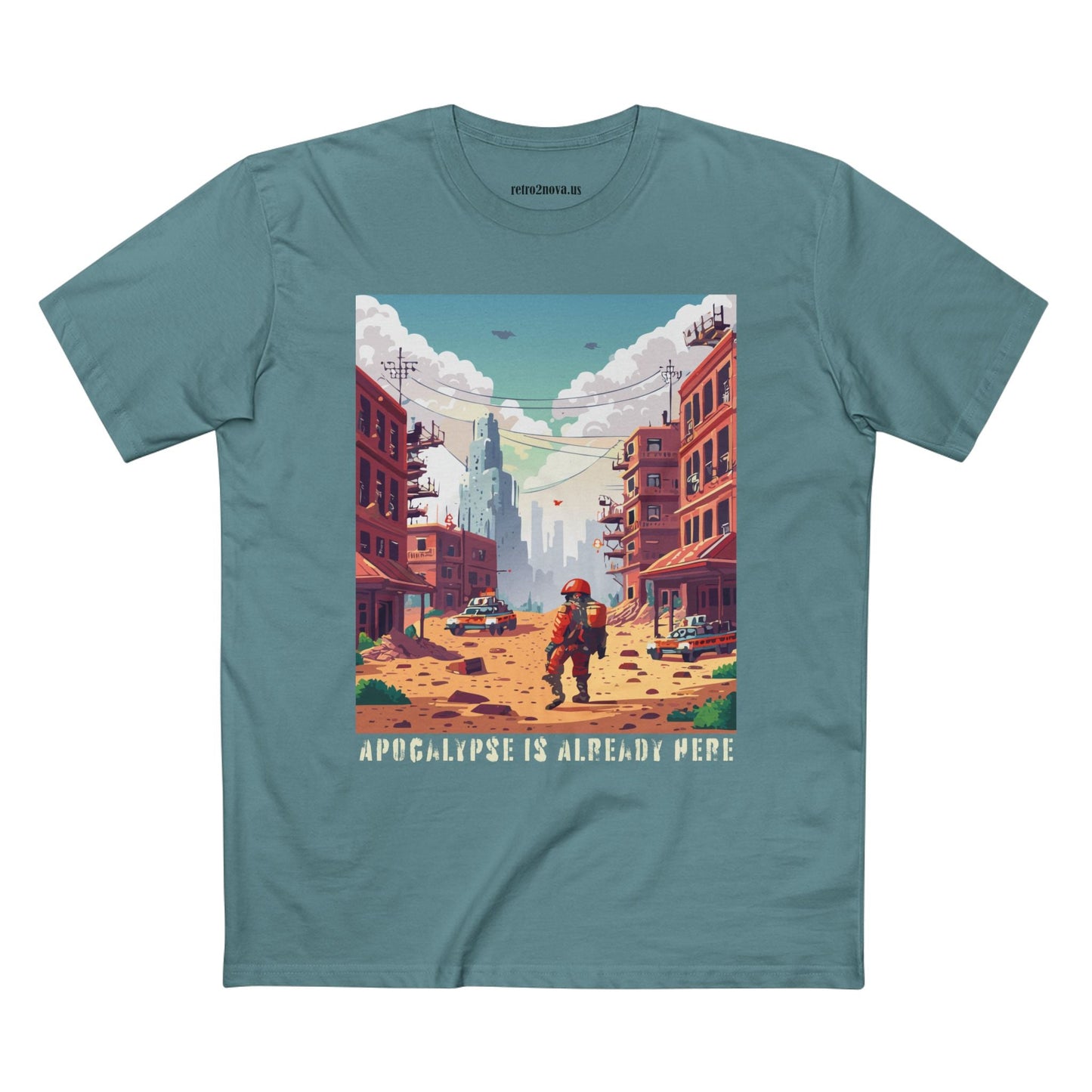 Cataclysm Doomsday Shirt Unisex Premium Cotton Tee With Original Art Design Retro2Nova