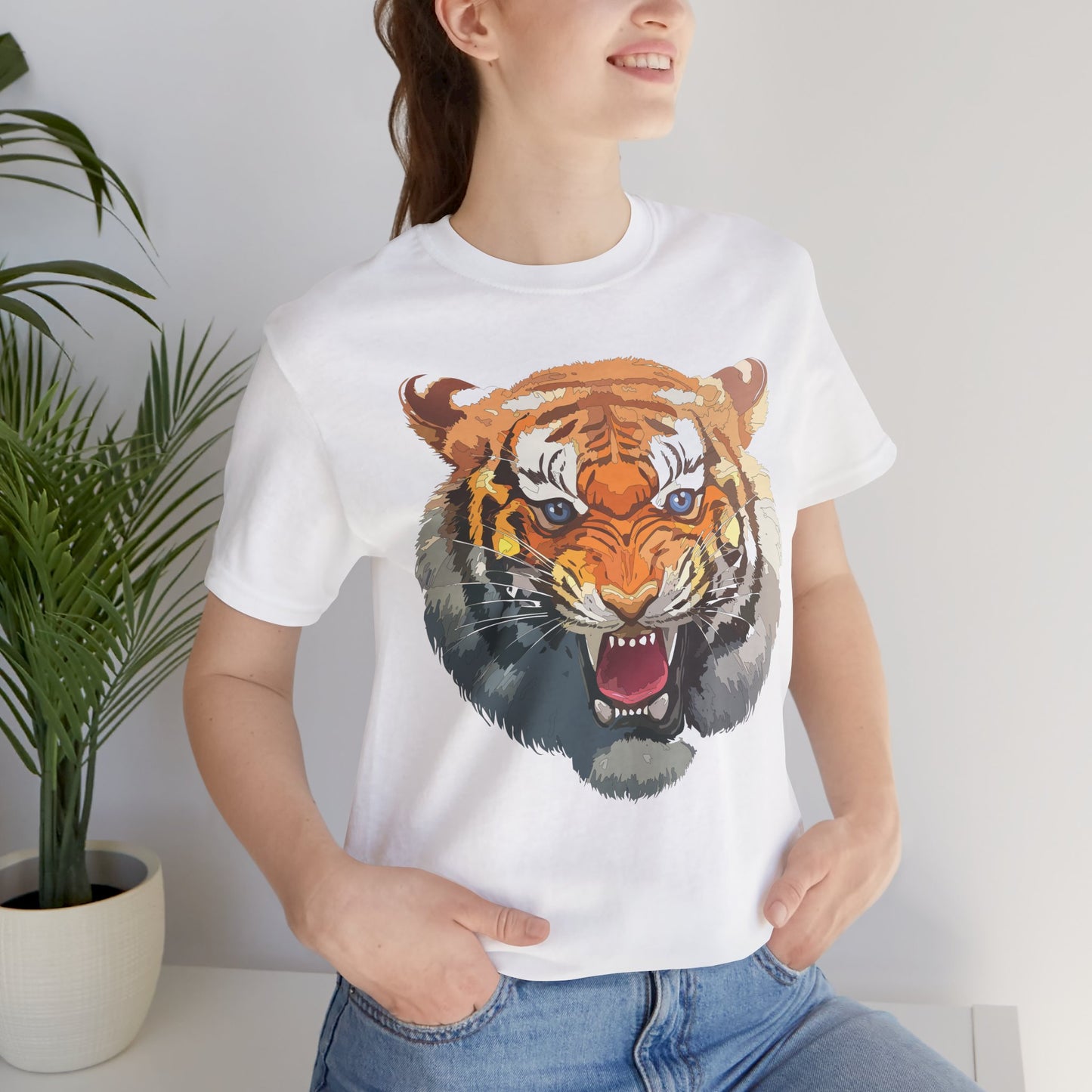 Tiger Shirt, Animal Shirt, T-Shirt with Tiger, Art Design Tee, Animal Tees, Safari T-Shirt, Graphic Design Tee 14