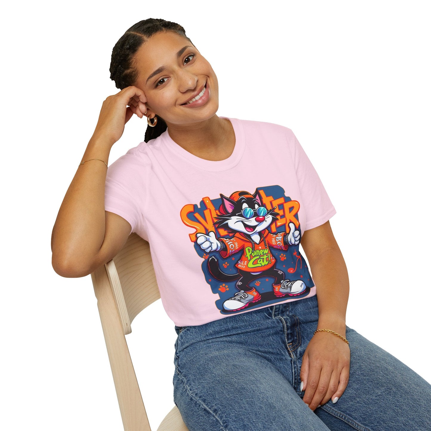 Funny Cartoon Animals Tee Shirt Unisex Gildan Softstyle 64000 Graphic Cartoon Tee