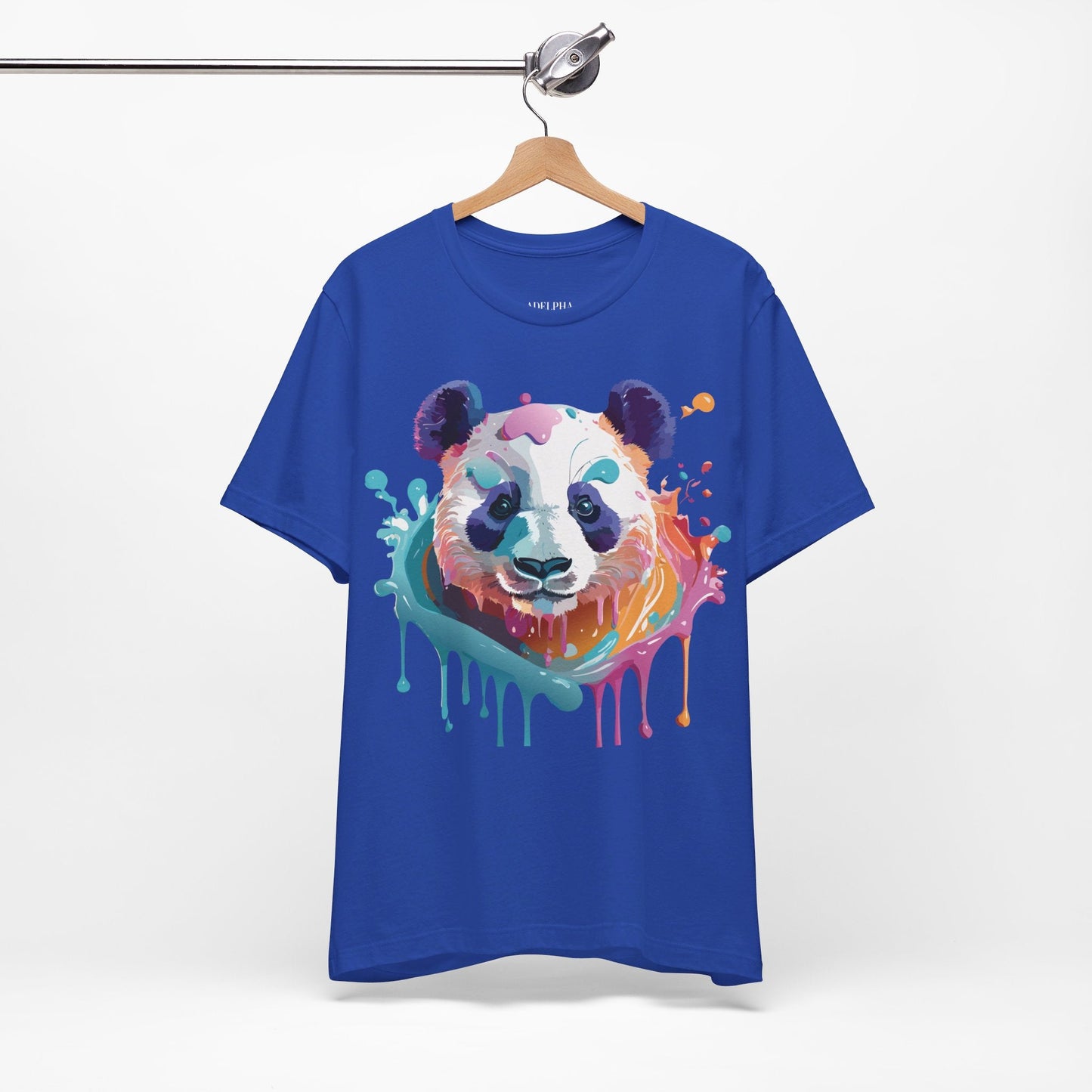 Panda Graphic Unisex 100 Cotton Vintage Art with Animal T-Shirt 12