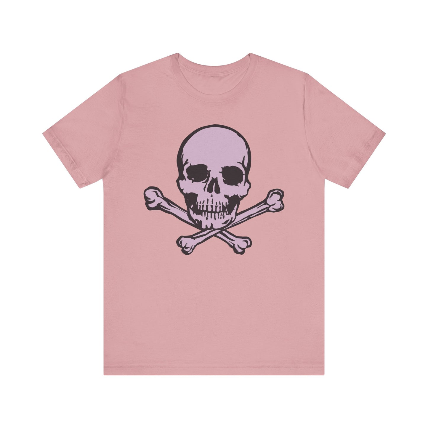 2-Pink Skull Graphic Design Tee, Skull Shirt, Vintage Tees, Art Design T-Shirt, Vintage Graphic Tee, Art Shirts with Skulls