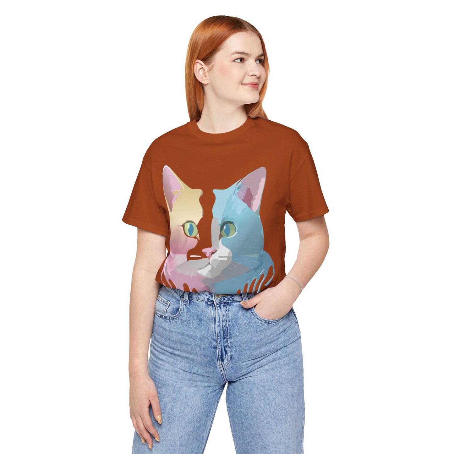 Cat Graphic Tee Unisex Vintage Inspired Shirt By Adelpha Limited Edition