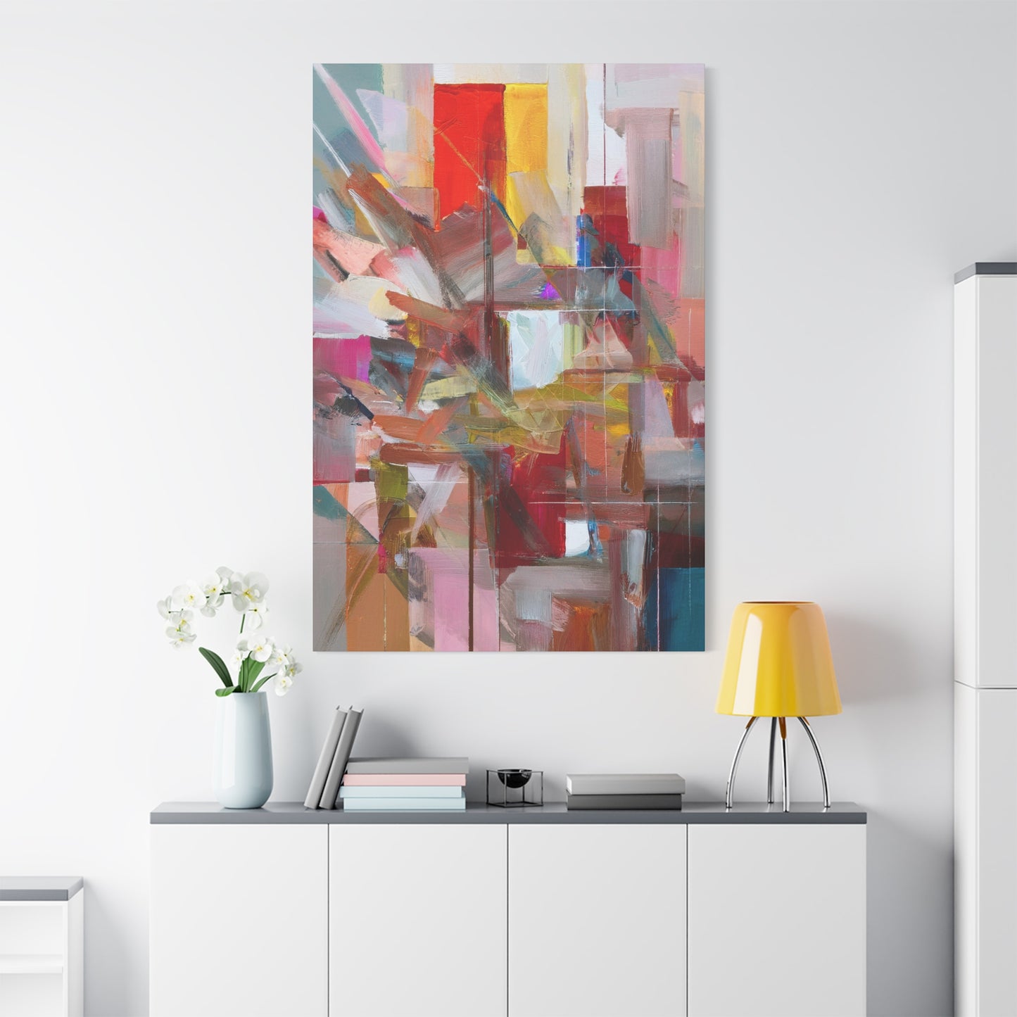 Abstract Oil Painting Print Canvas 20x24,20x30,24x30 24x32,24x36,30x40 32x48,36x48,40x60 Pine-Wood Inner Frame ABS-178