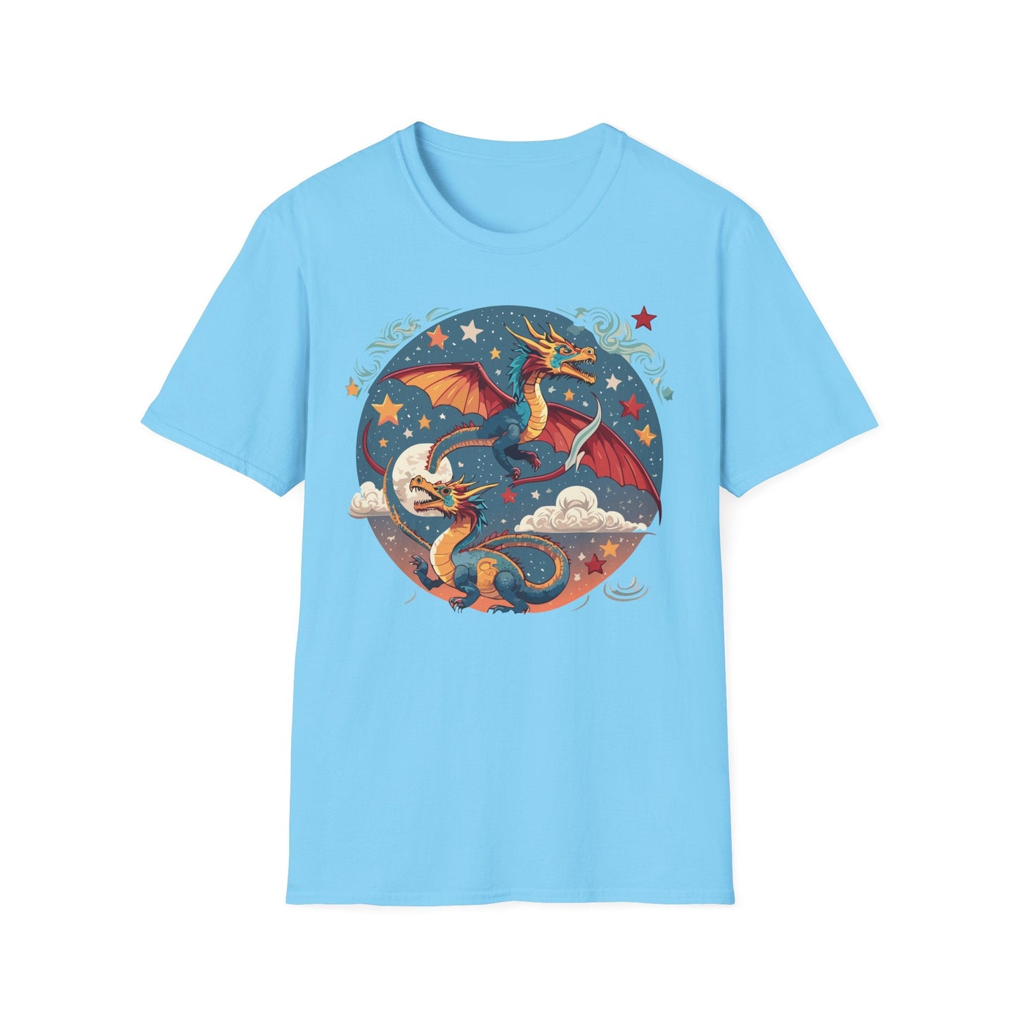 Dragon Graphic Unisex 100 Cotton Tee with Animal Artwork Design 17