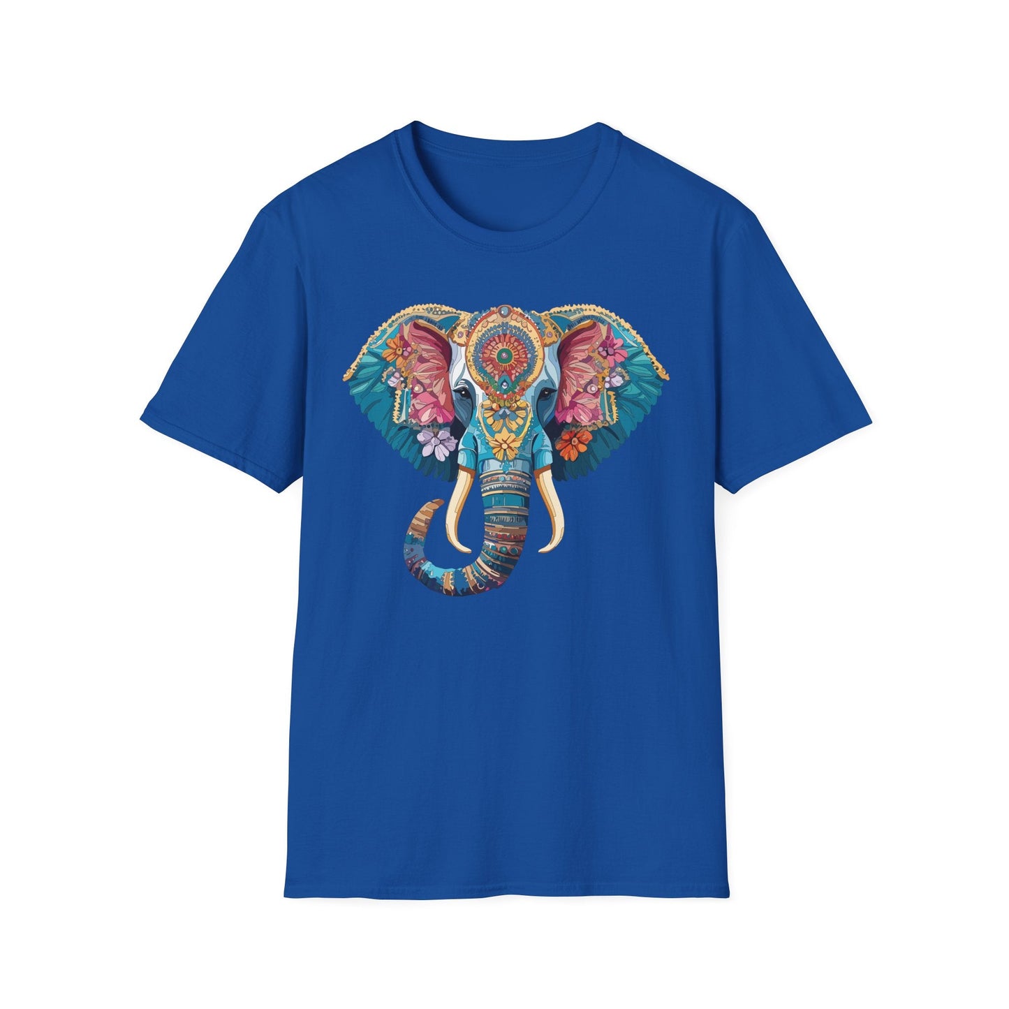 Unisex Elephant Graphic T Shirt Cartoon Elephant Tee Gildan Softstyle 64000 Premium Cotton