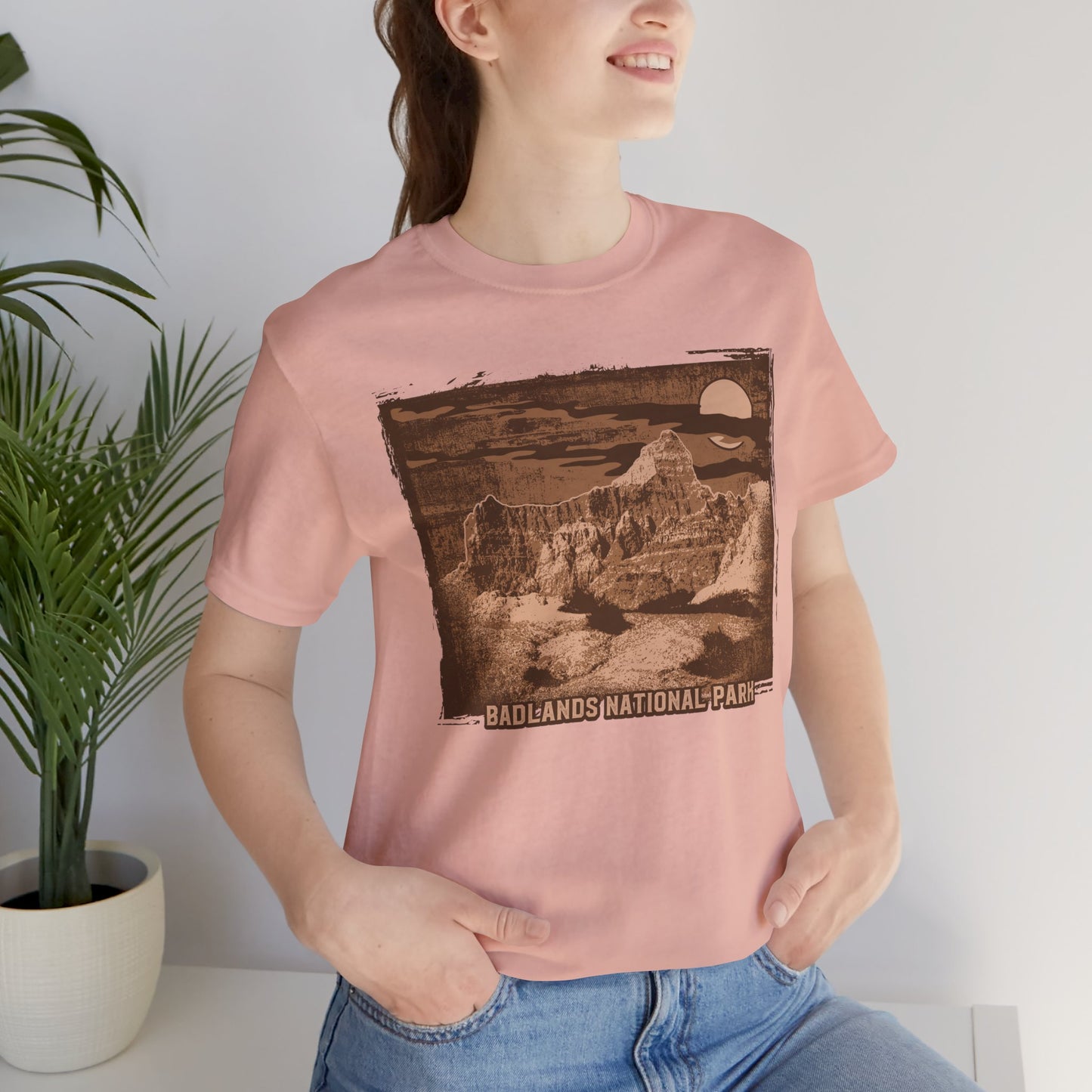Badlands Retro Poster Graphic Design Tee, Badlands Shirt, Vintage Tees, Art Design T-Shirt, Graphic Tee, Retro Art Shirts