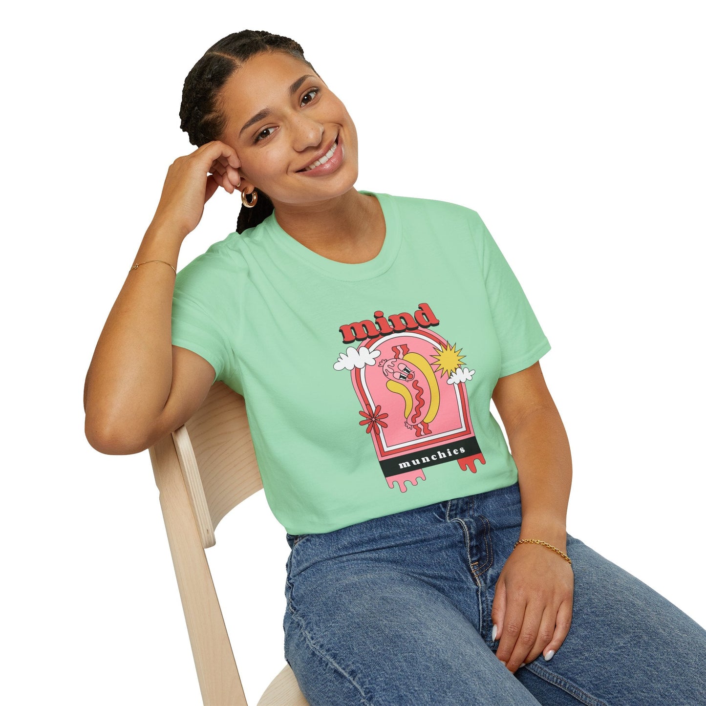 Funny Food T Shirt Unisex Softstyle Gildan 64000 100 Percent Ring Spun Cotton Lightweight Comfort