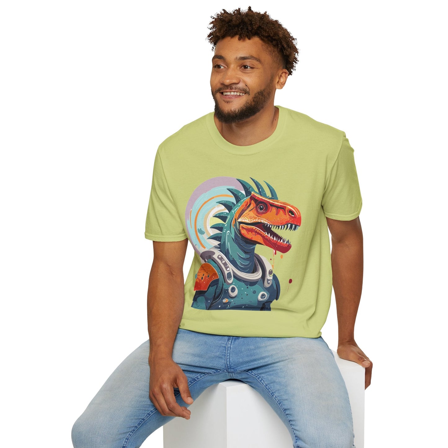Alien Graphic Unisex Cotton Softstyle UFO Artwork Tee 4