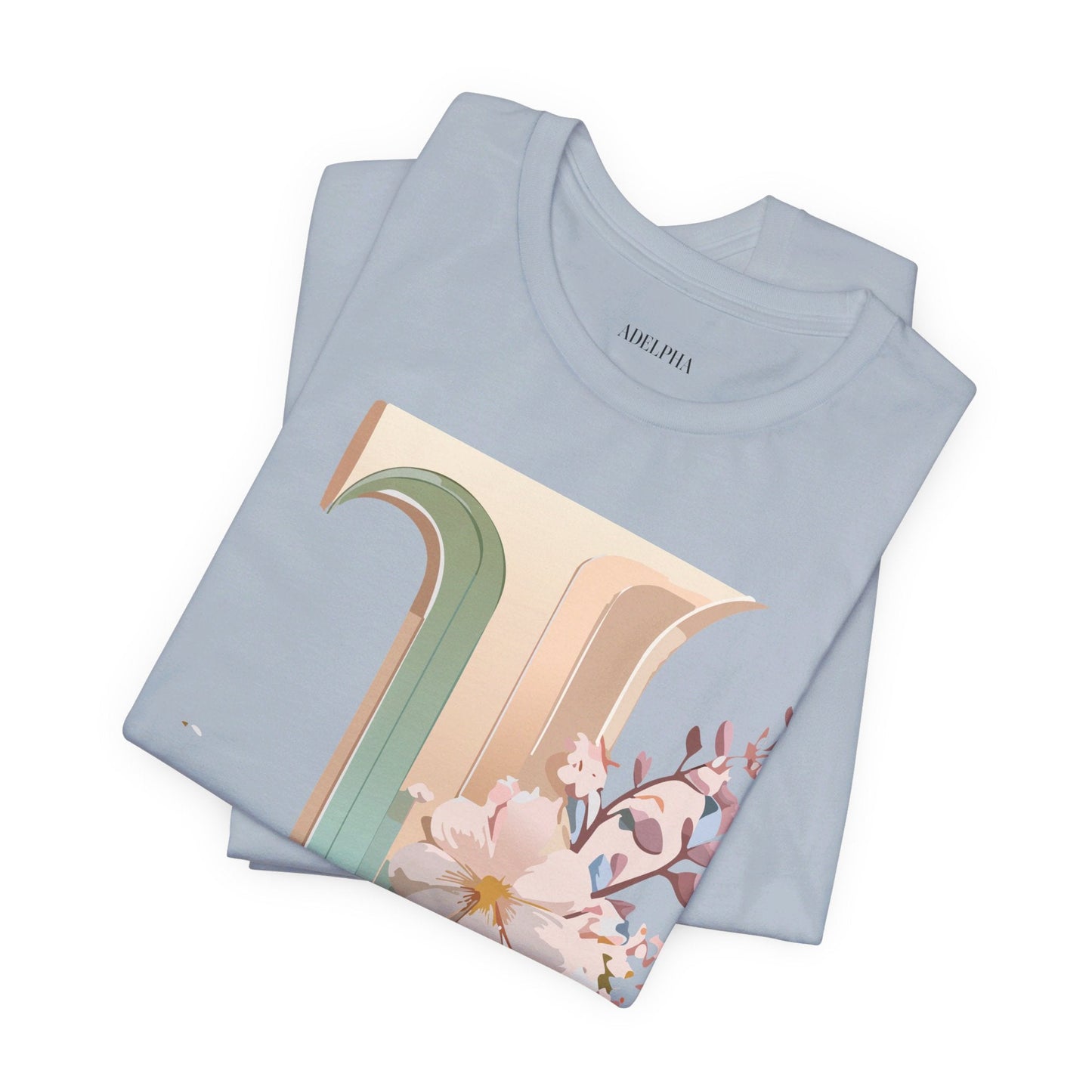 Adelpha Letter J Graphic Tee Unisex Jersey Short Sleeve Vintage Inspired Art Design Shirt