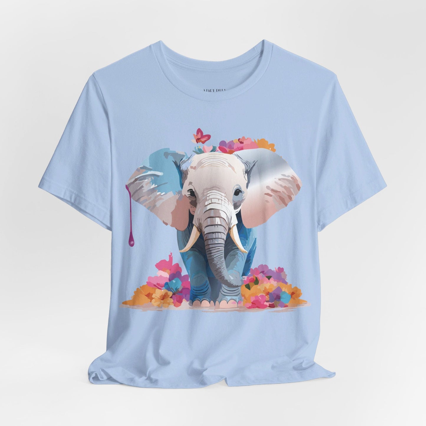 Elephant Graphic Tee From Adelpha Unisex Vintage Inspired Art Design Tee Shirt For Everyday Wear