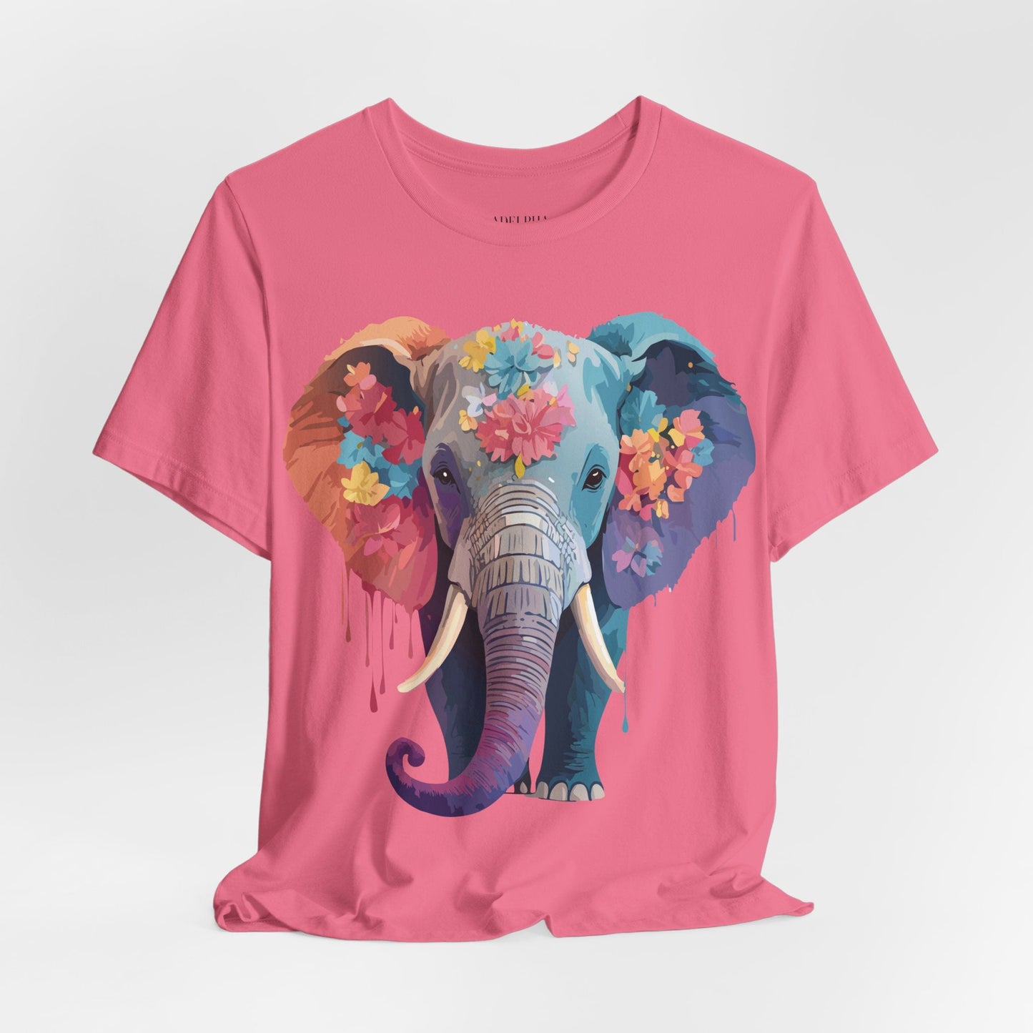 Elephant Graphic Tee By Adelpha Unisex Short Sleeve Shirt With Vintage Artwork Design