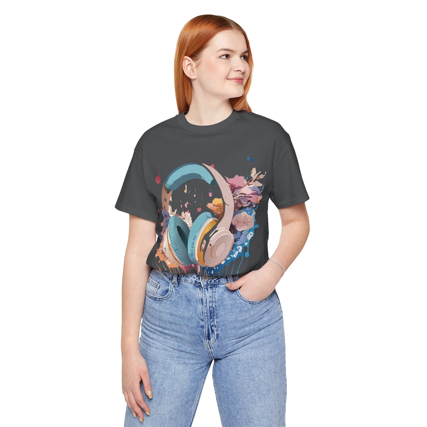 Music Graphic T Shirt Unisex Short Sleeve Tee Adelpha Vintage Inspired Art For Casual Everyday Wear