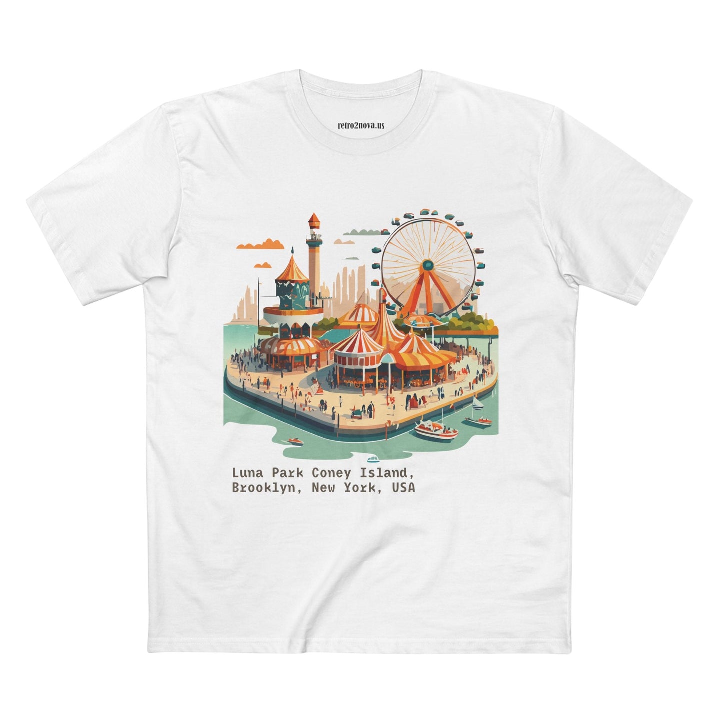 Travel Shirt Tourist Shirt Brooklyn Shirt Unisex Premium Cotton Tee By Retro2Nova TT16