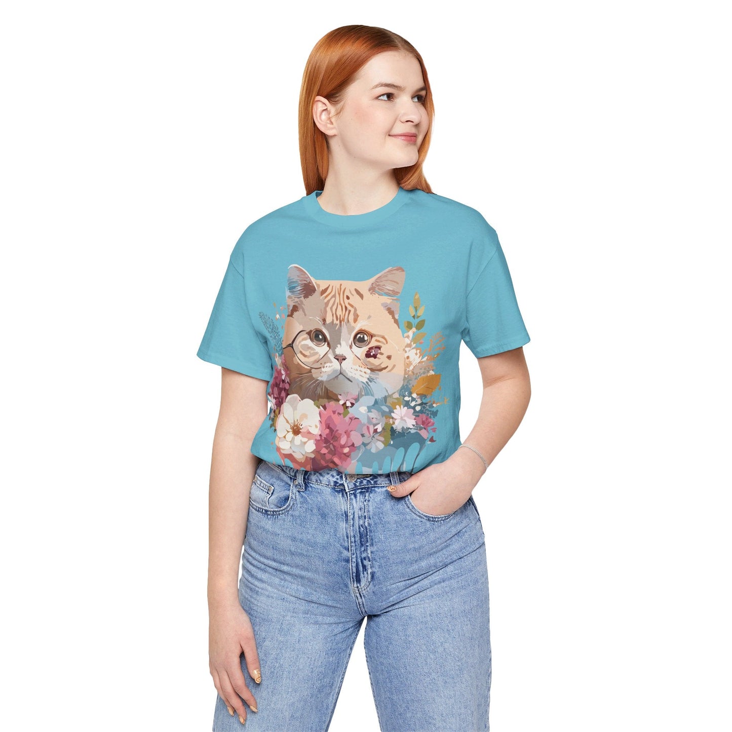 Cat Graphic Tee Unisex Vintage Inspired Shirt By Adelpha Original Artwork