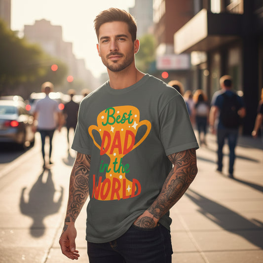 Fathers Day Graphic Garment Dyed Cotton Comfort Colors Relaxed Fit T-Shirt