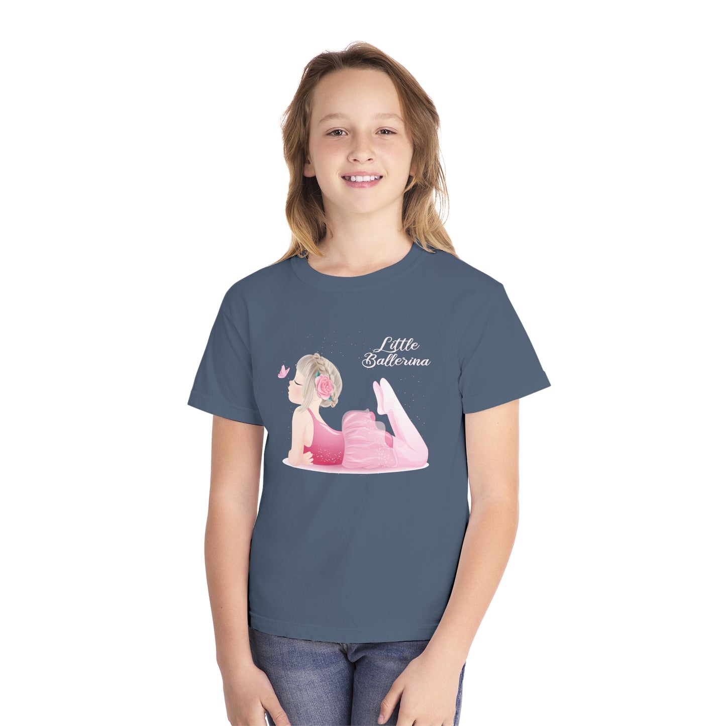 Youth Tee Shirt with Little Ballerina