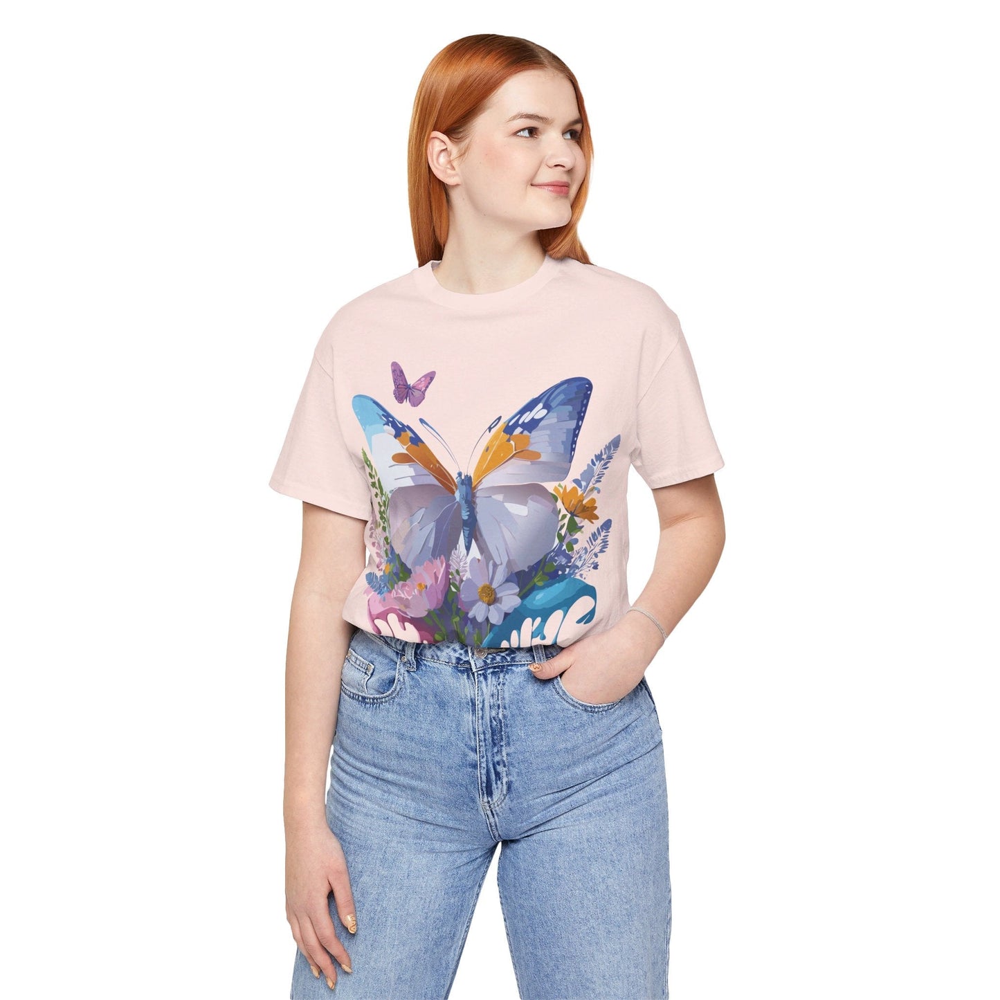 Butterfly Graphic Tee From Adelpha Vintage Artwork Unisex Short Sleeve Shirt