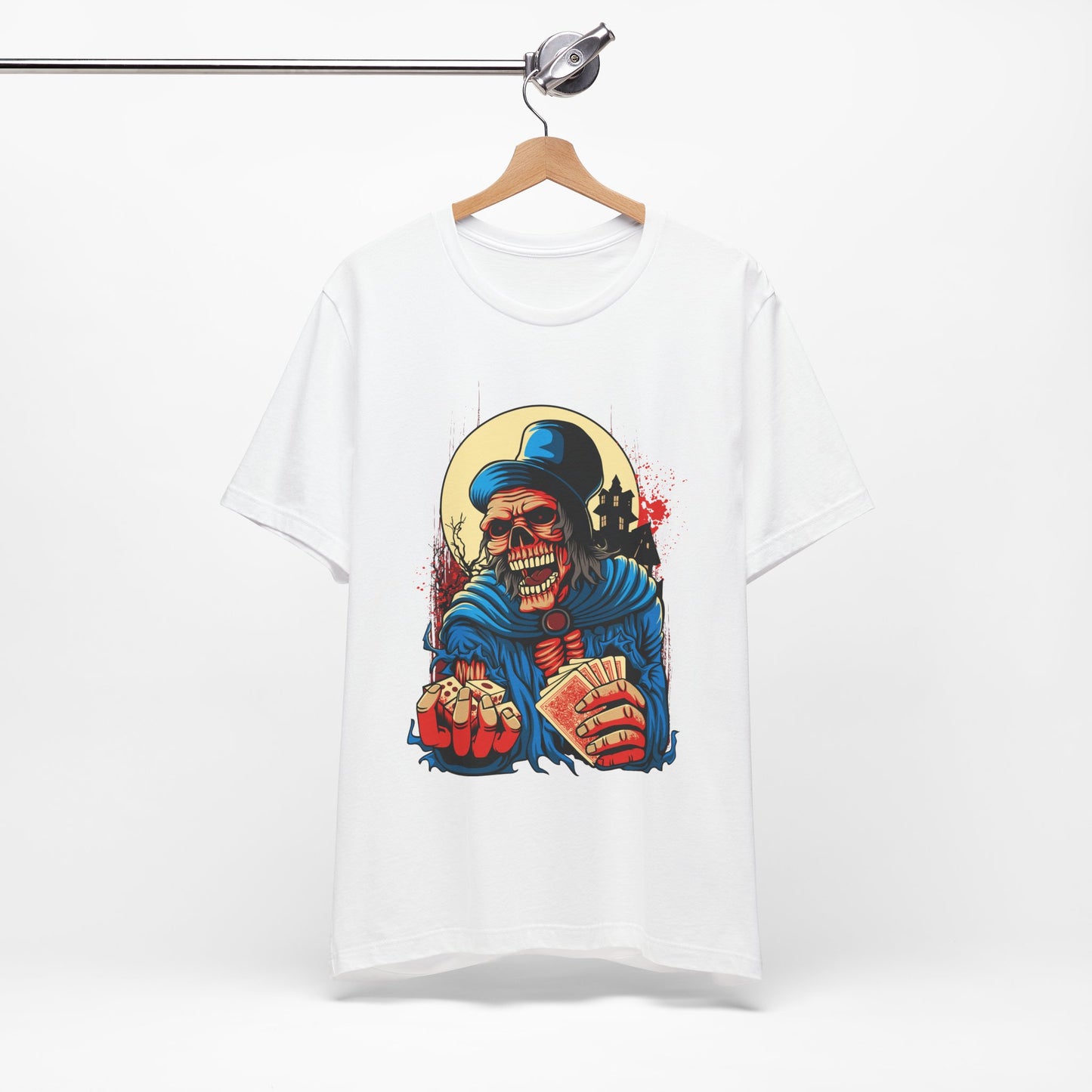 Skull Graphic Design Tee, Skull Shirt, Vintage Tees, Art Design T-Shirt, Graphic Tee, Art Shirts - 1