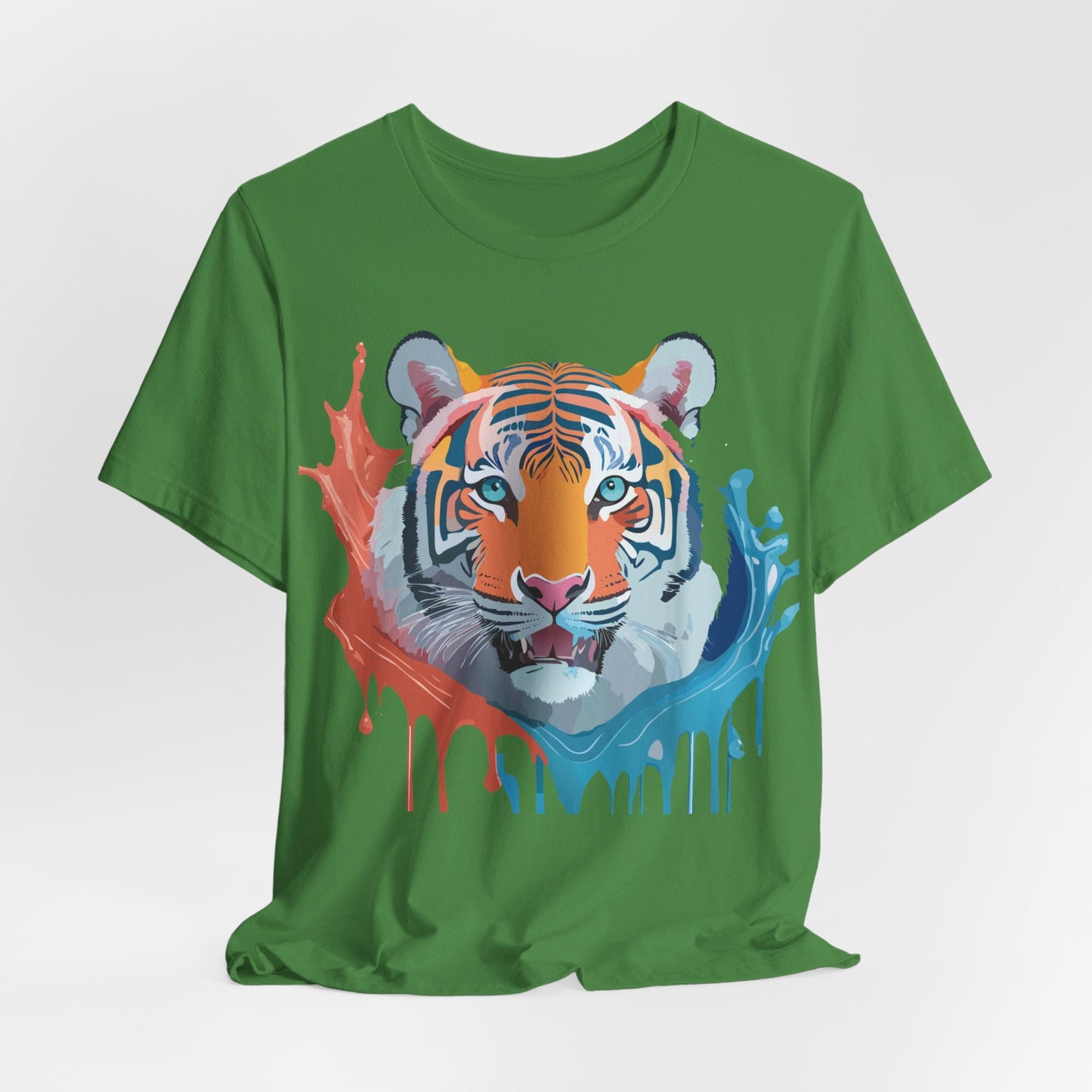 Tiger Graphic Tee Unisex Jersey Short Sleeve With Vintage Inspired Artwork By Adelpha