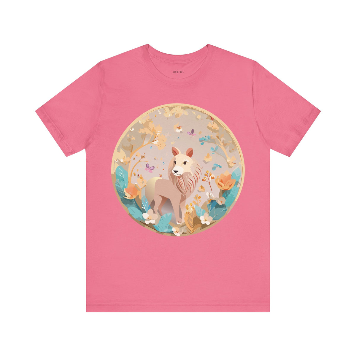 Medallion Graphic Unisex Cotton Bella+Canvas Tee with Art Design d59