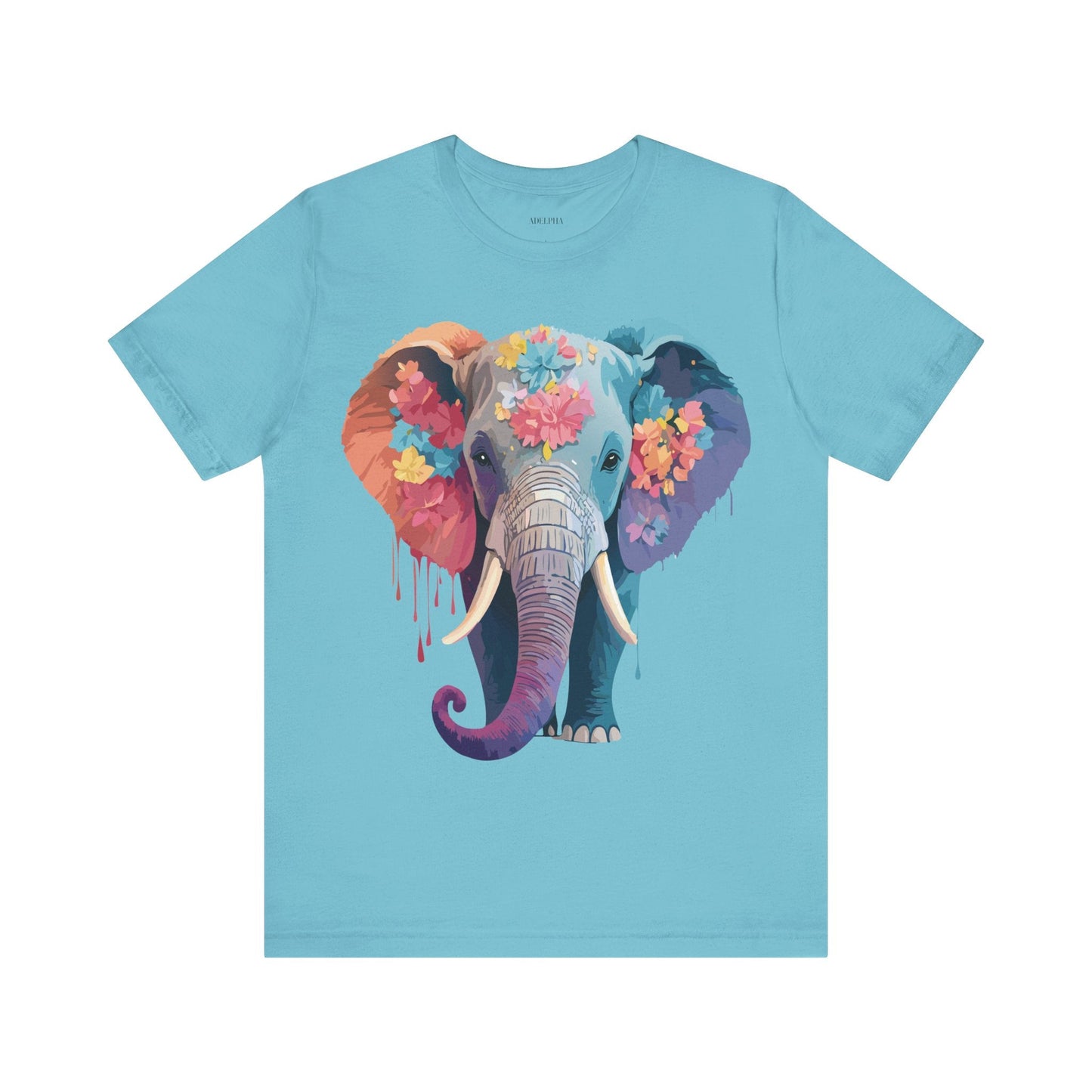 Elephant Graphic Tee By Adelpha Unisex Short Sleeve Shirt With Vintage Artwork Design