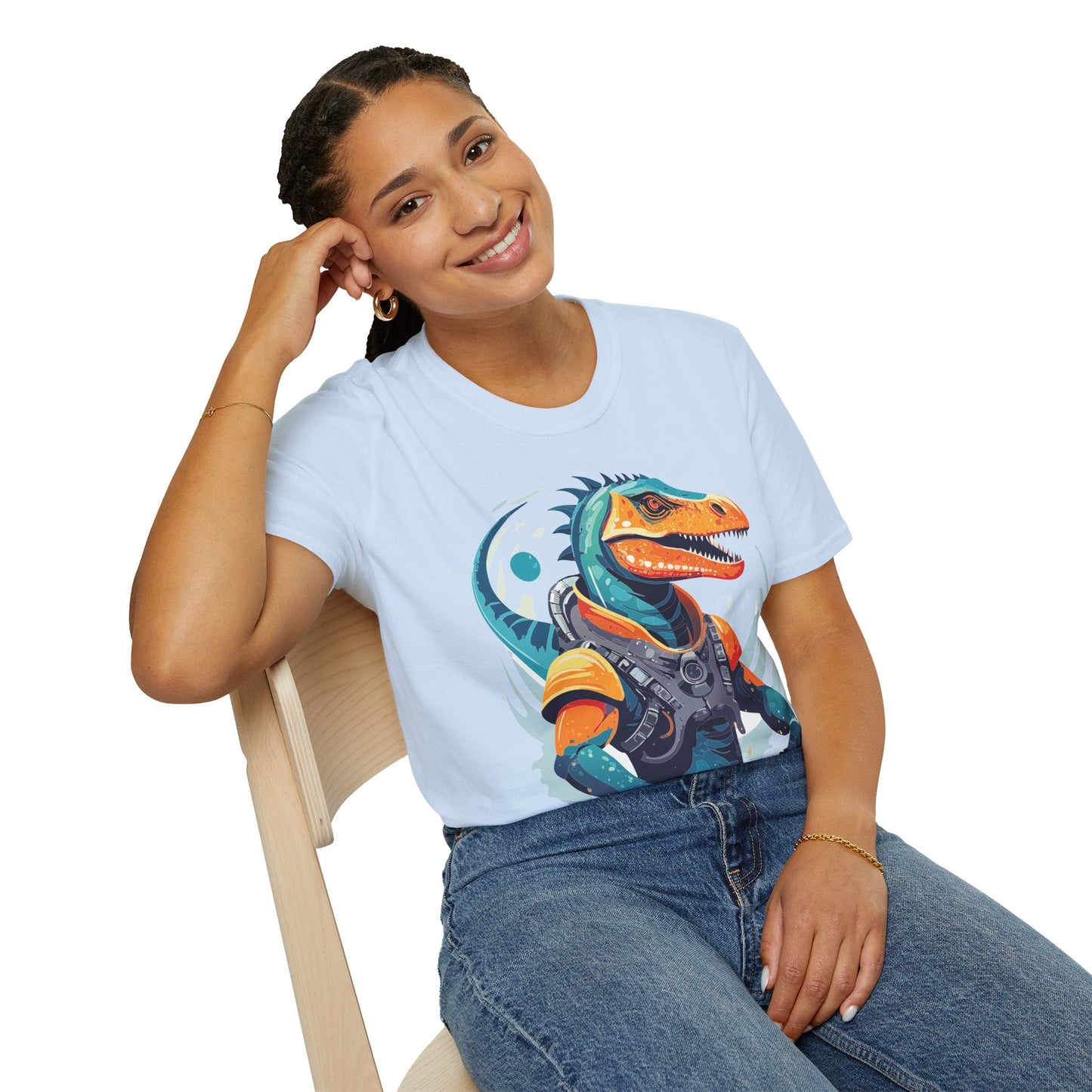 Gildan Alien Cosmos T Shirt Unisex Softstyle 64000 Cotton Tee With Alien Art Design Graphic Print