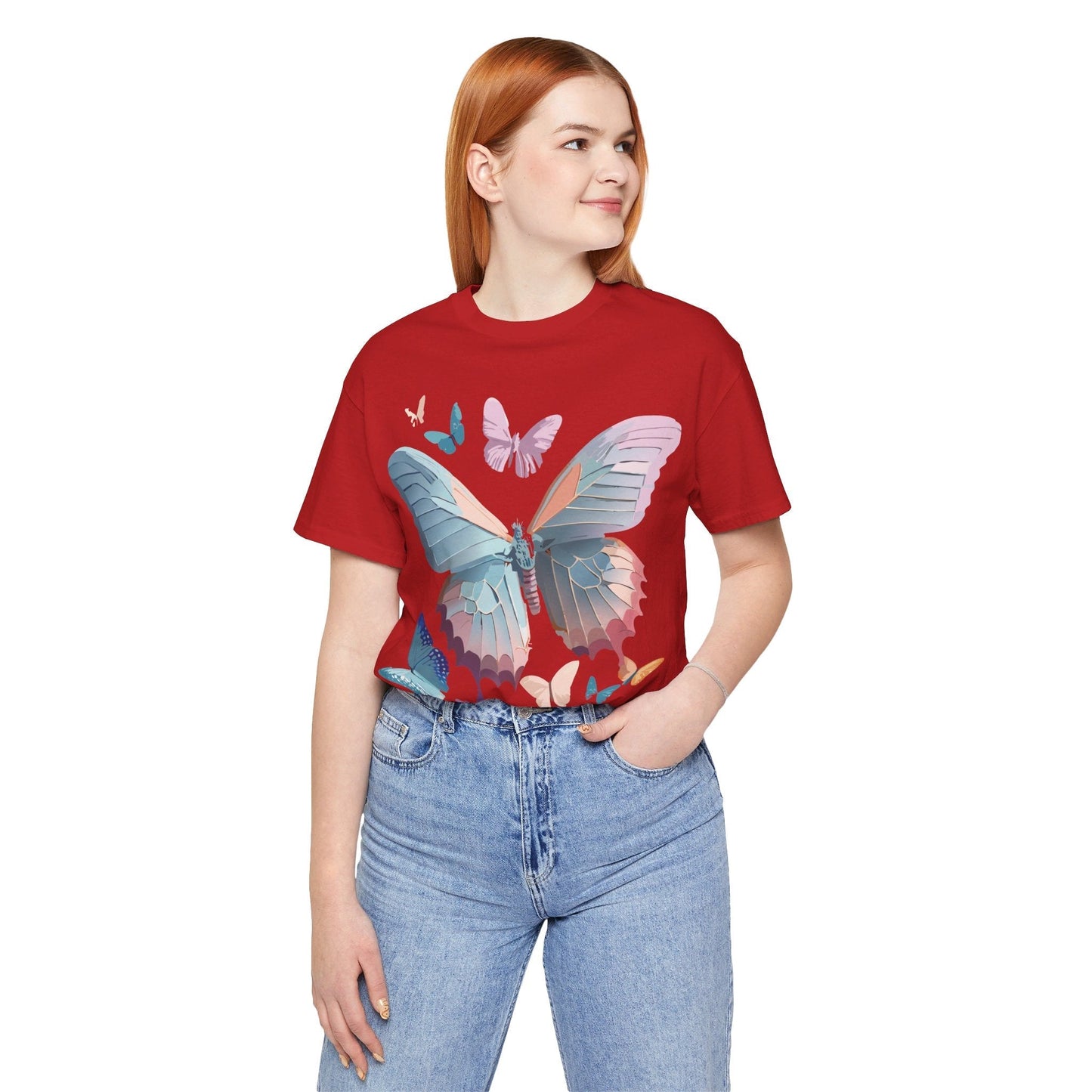 Adelpha Butterfly Graphic Tee Unisex Short Sleeve Vintage Art Design